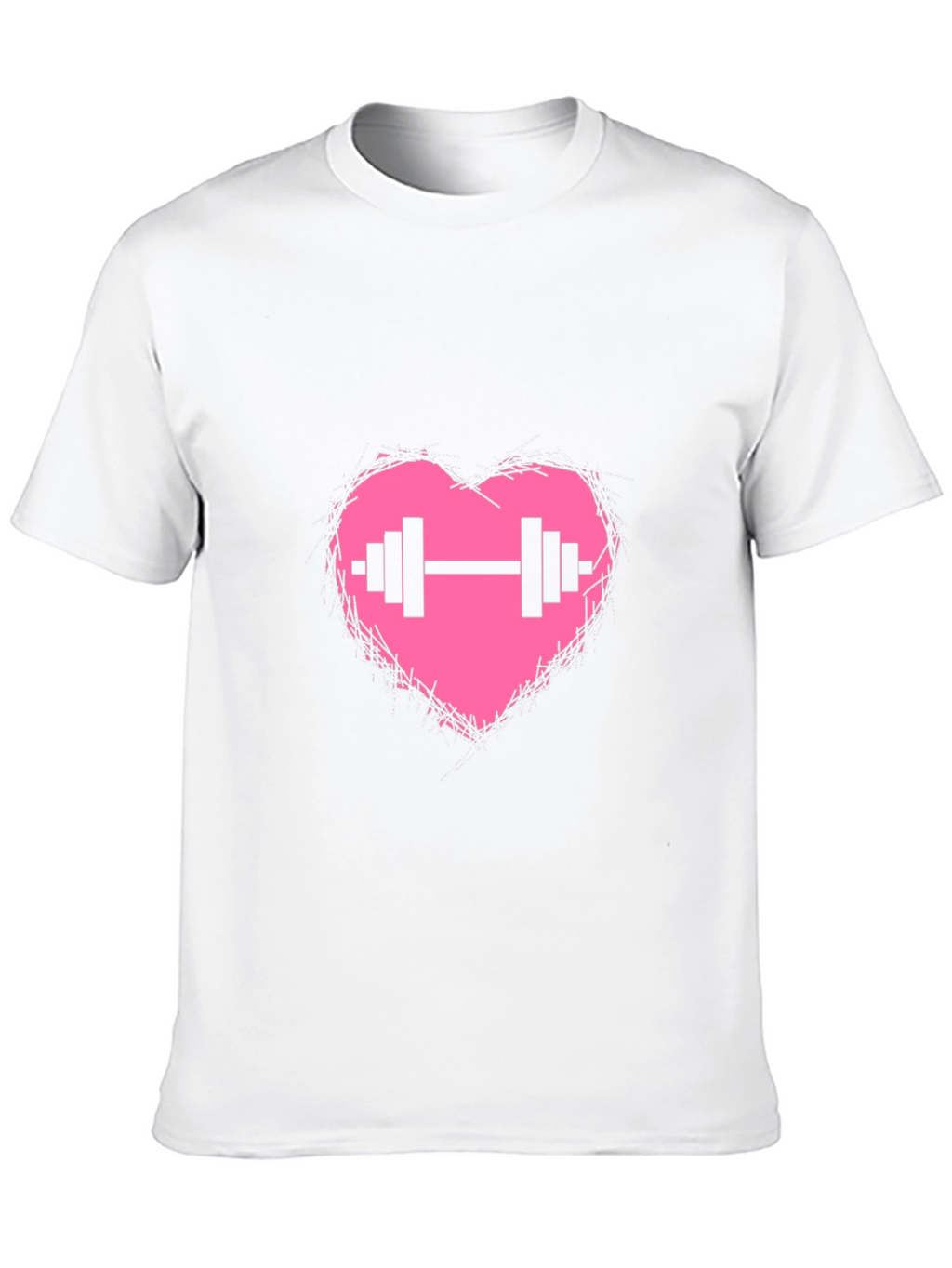 Heart Barbell Graphic T-Shirt