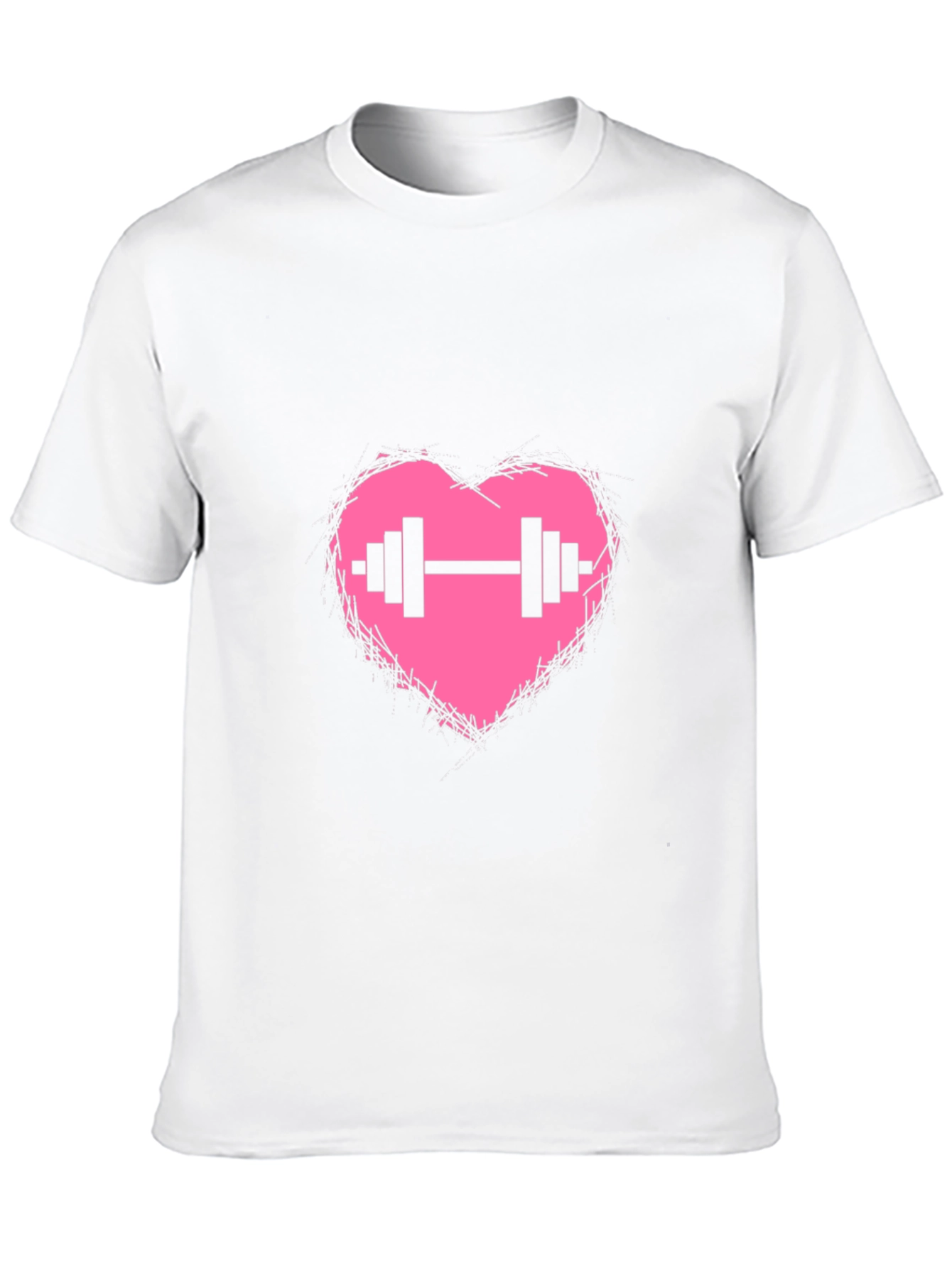 Heart Barbell Graphic T-Shirt
