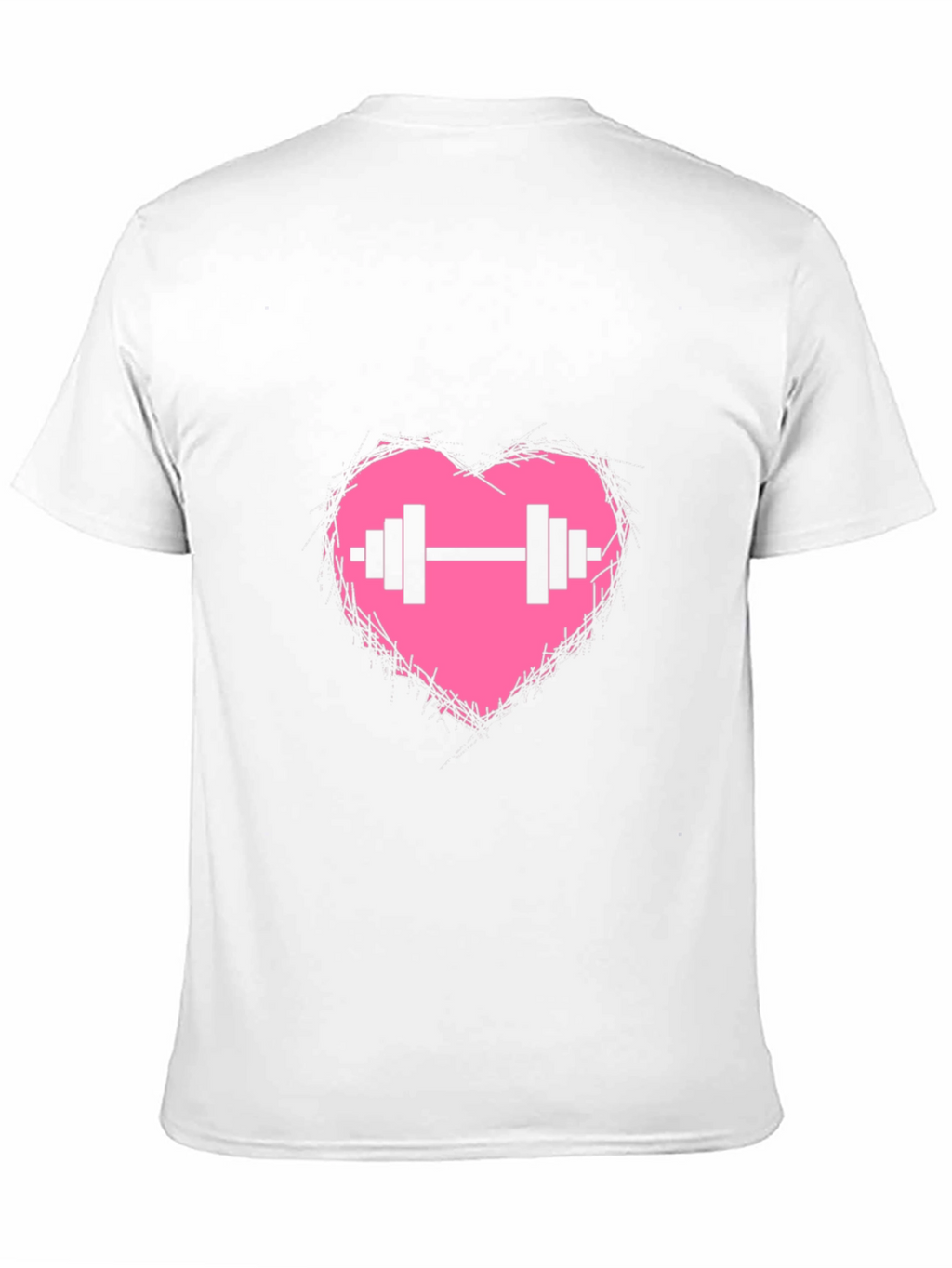 Heart Barbell Graphic T-Shirt