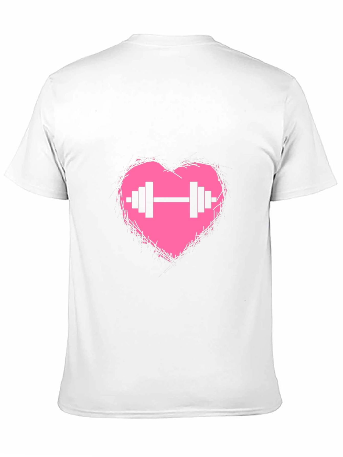 Heart Barbell Graphic T-Shirt