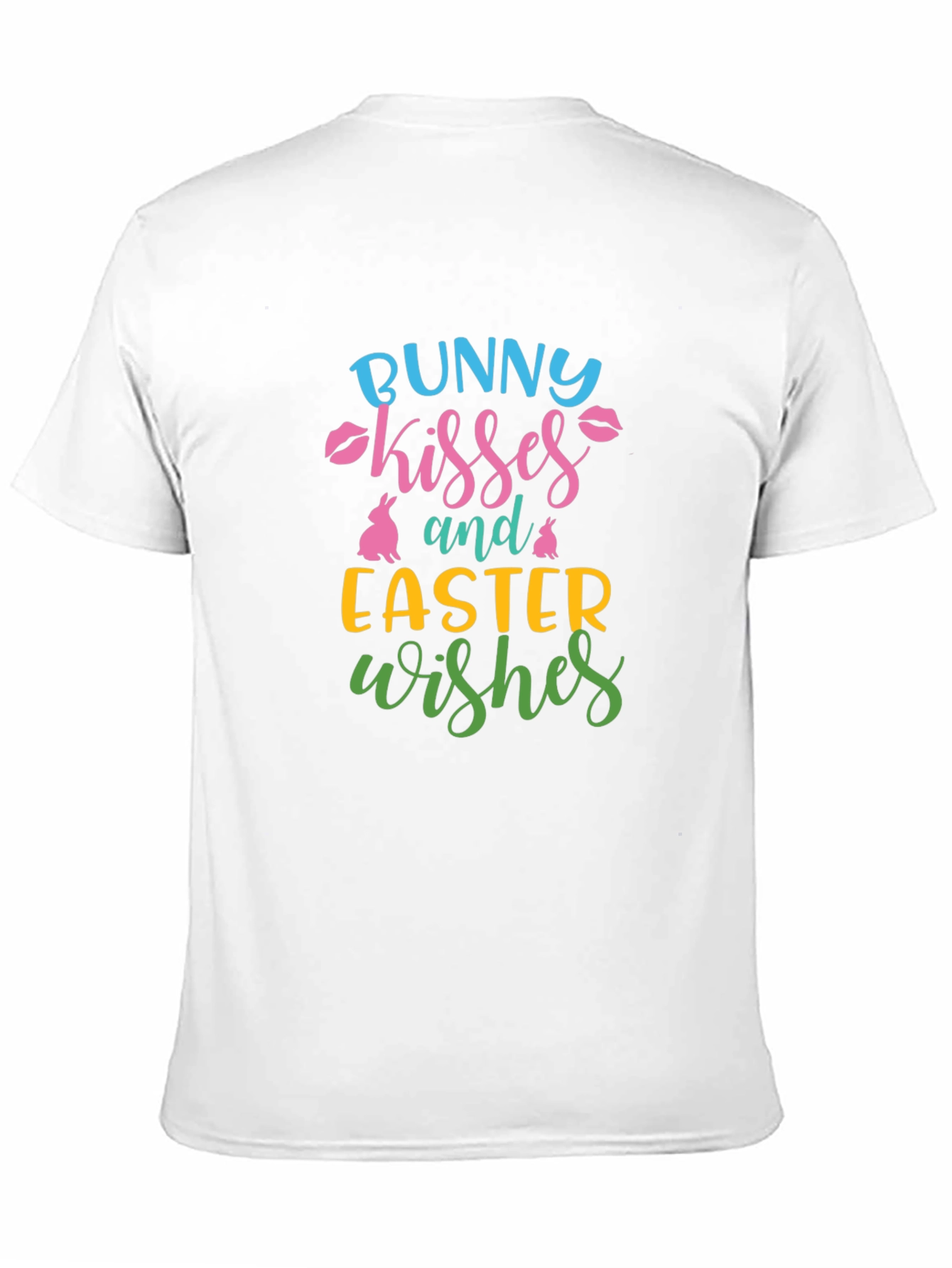 Bunny Kisses Easter Wishes Graphic Tee