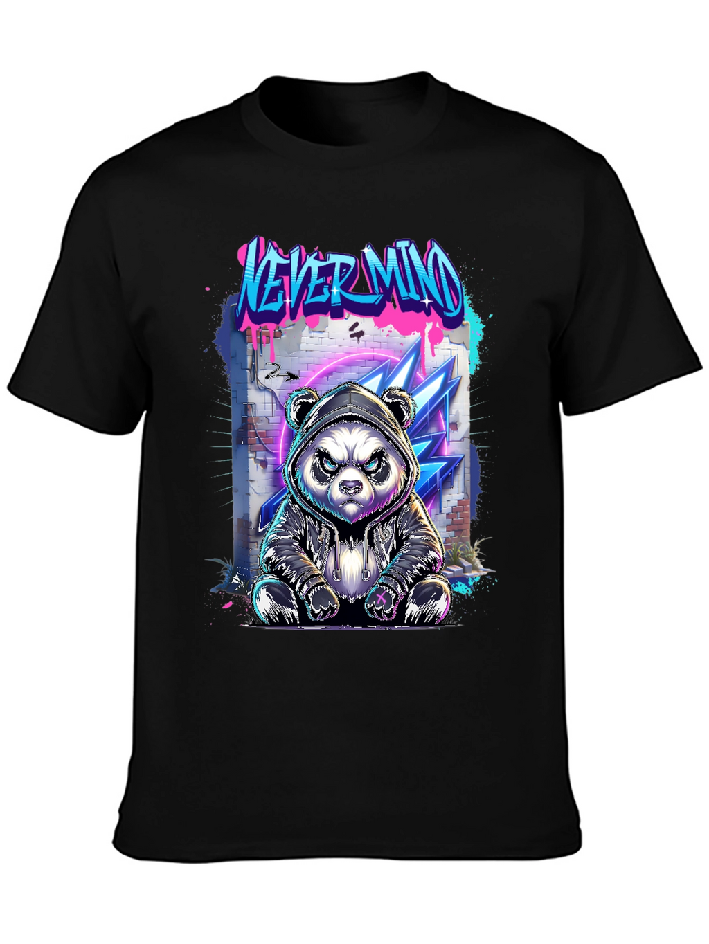 Urban Panda Graphic Tee - Never Mind