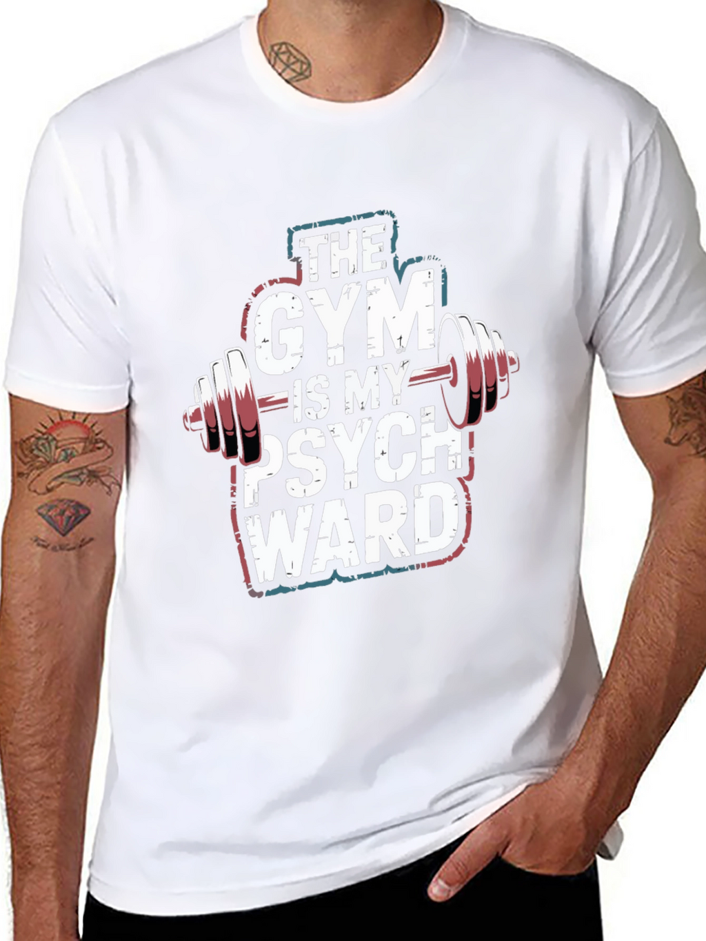 Gym is My Psych Ward Graphic T-Shirt