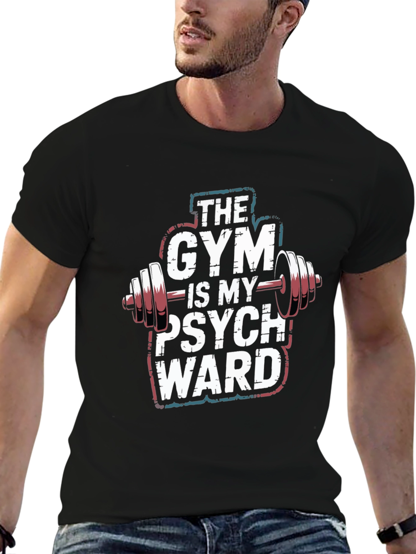 Gym is My Psych Ward Graphic T-Shirt