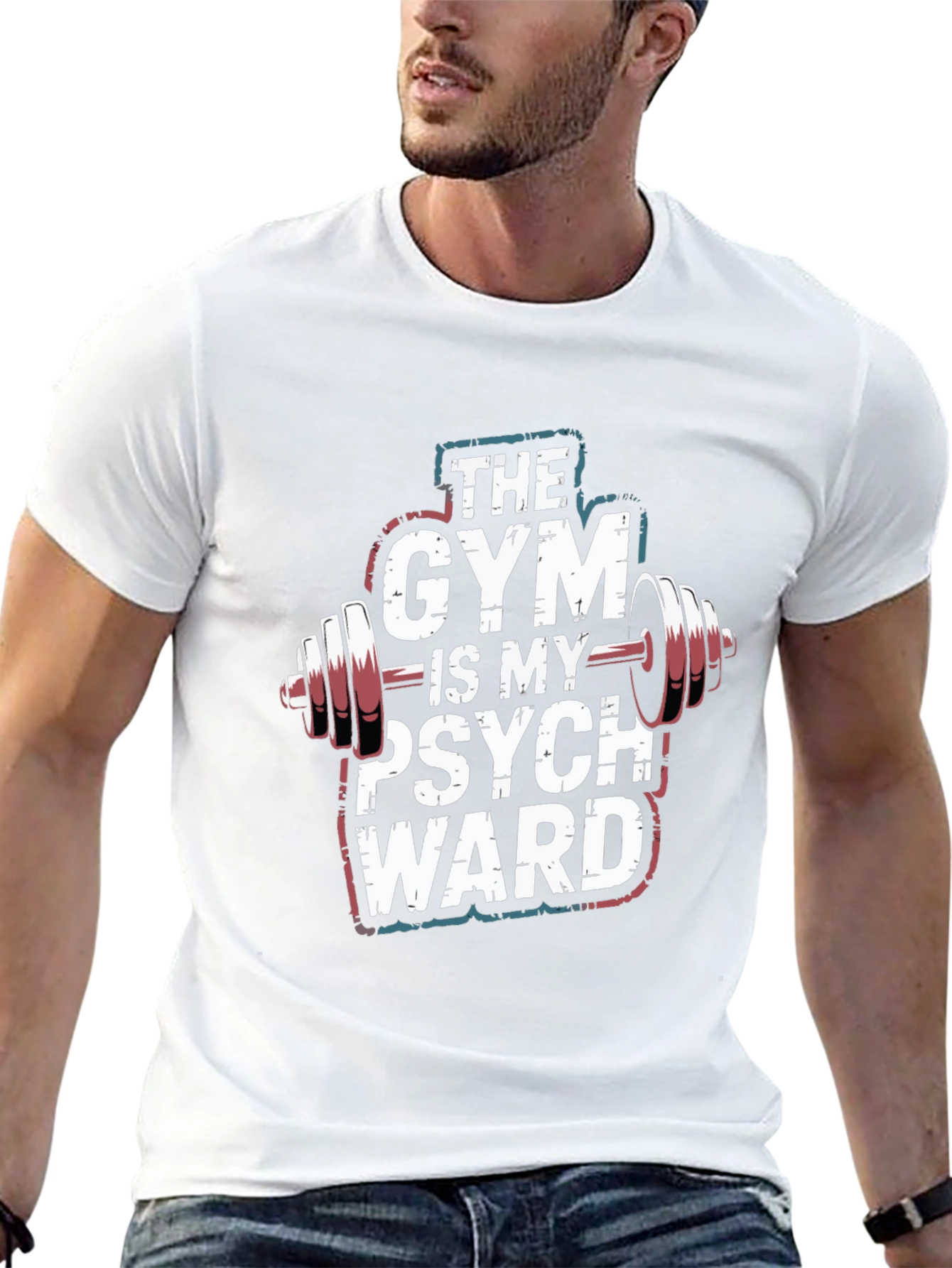 Gym is My Psych Ward Graphic T-Shirt