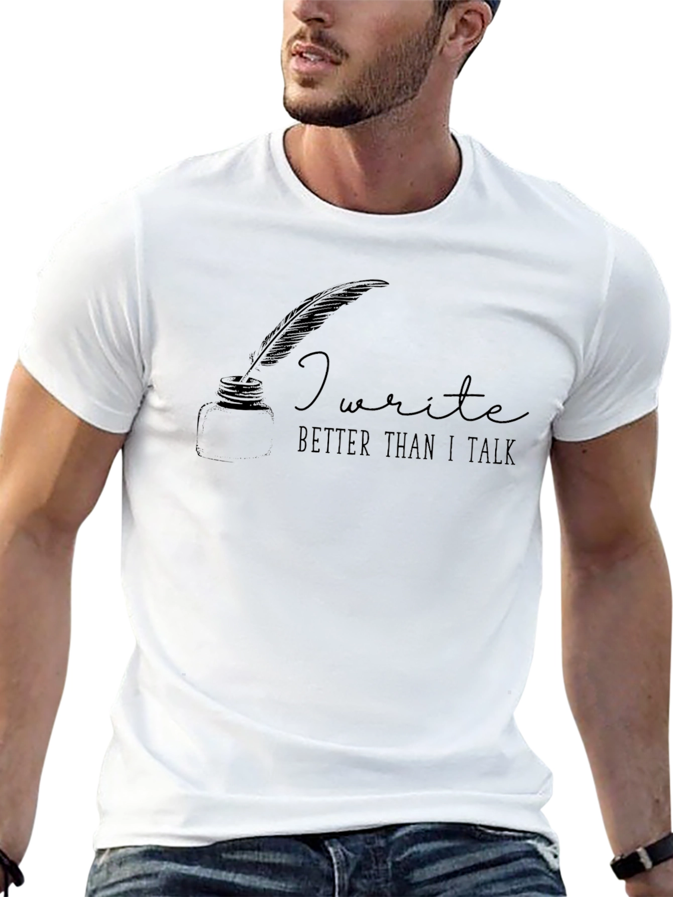 I Write Better Than I Talk Graphic Tee