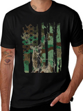 Camo Deer Graphic Tee - Mens Hunting Shirt