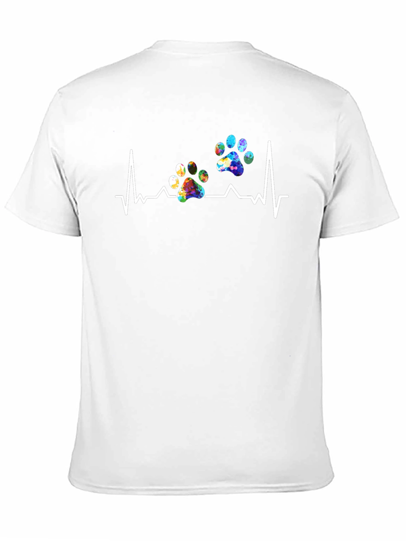 Dog Paw Heartbeat T-Shirt