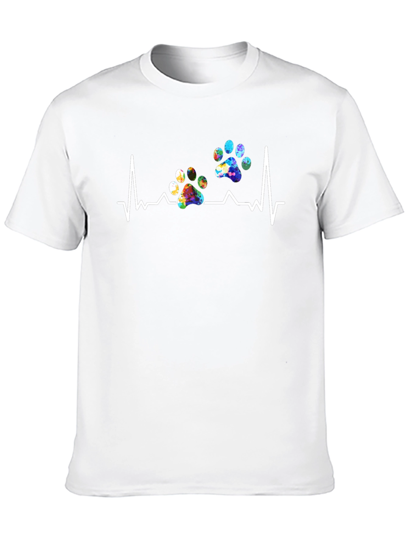 Dog Paw Heartbeat T-Shirt