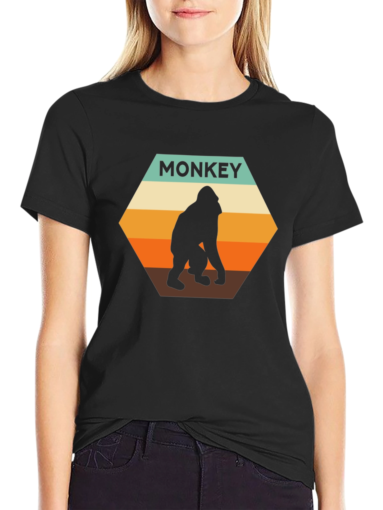 Retro Monkey T-Shirt - Vintage Ape Graphic Tee