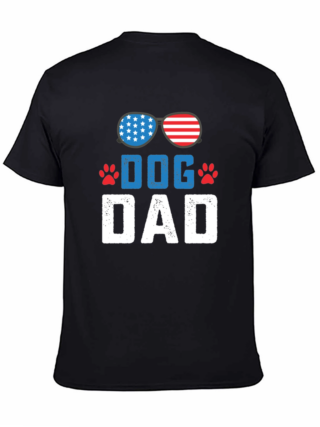 Dog Dad Patriotic T-Shirt - USA Flag Sunglasses