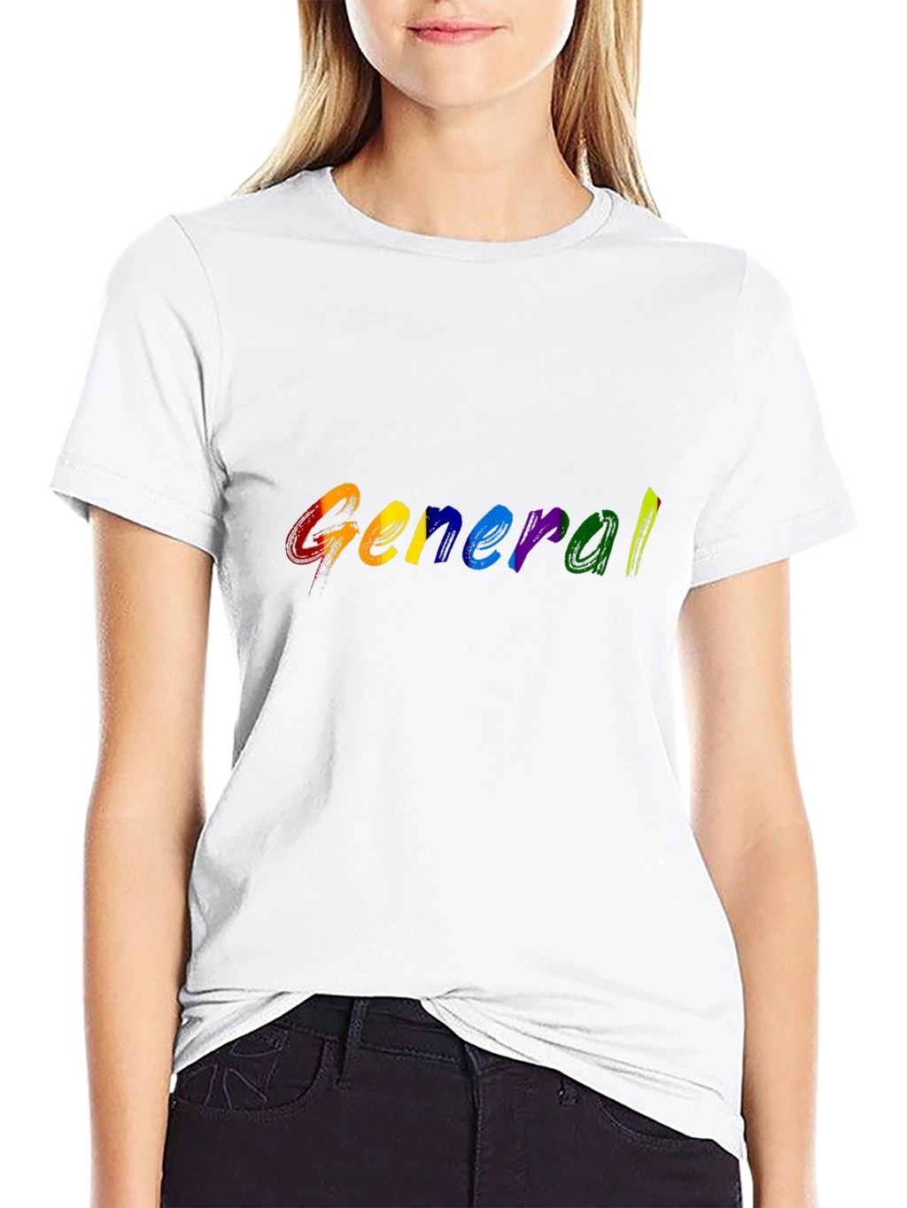 Rainbow General T-Shirt - Black Cotton Blend
