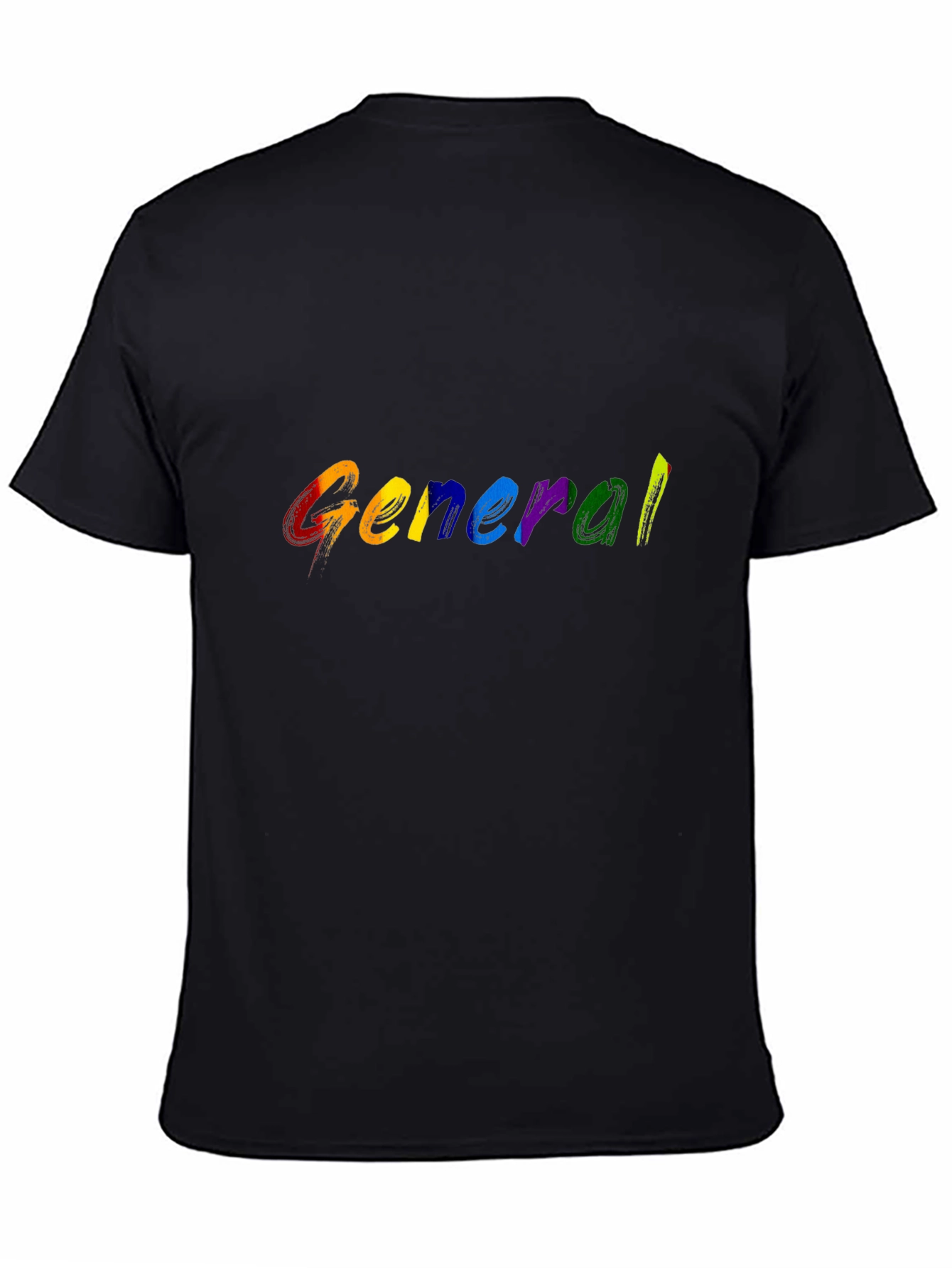 Rainbow General T-Shirt - Black Cotton Blend