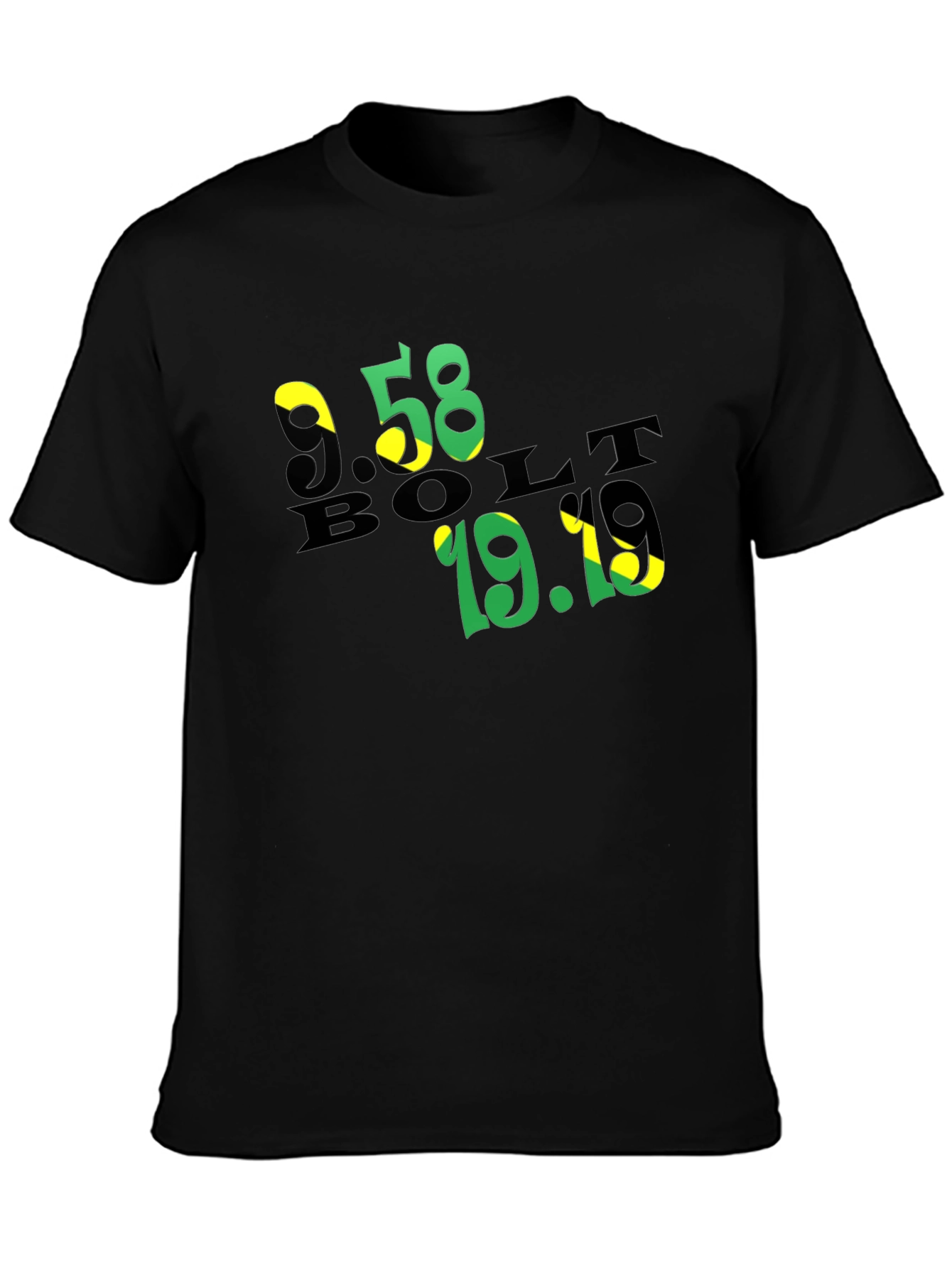 Usain Bolt Tribute Tee - Jamaica Colors
