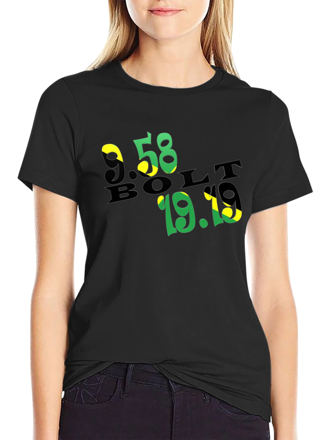 Usain Bolt Tribute Tee - Jamaica Colors