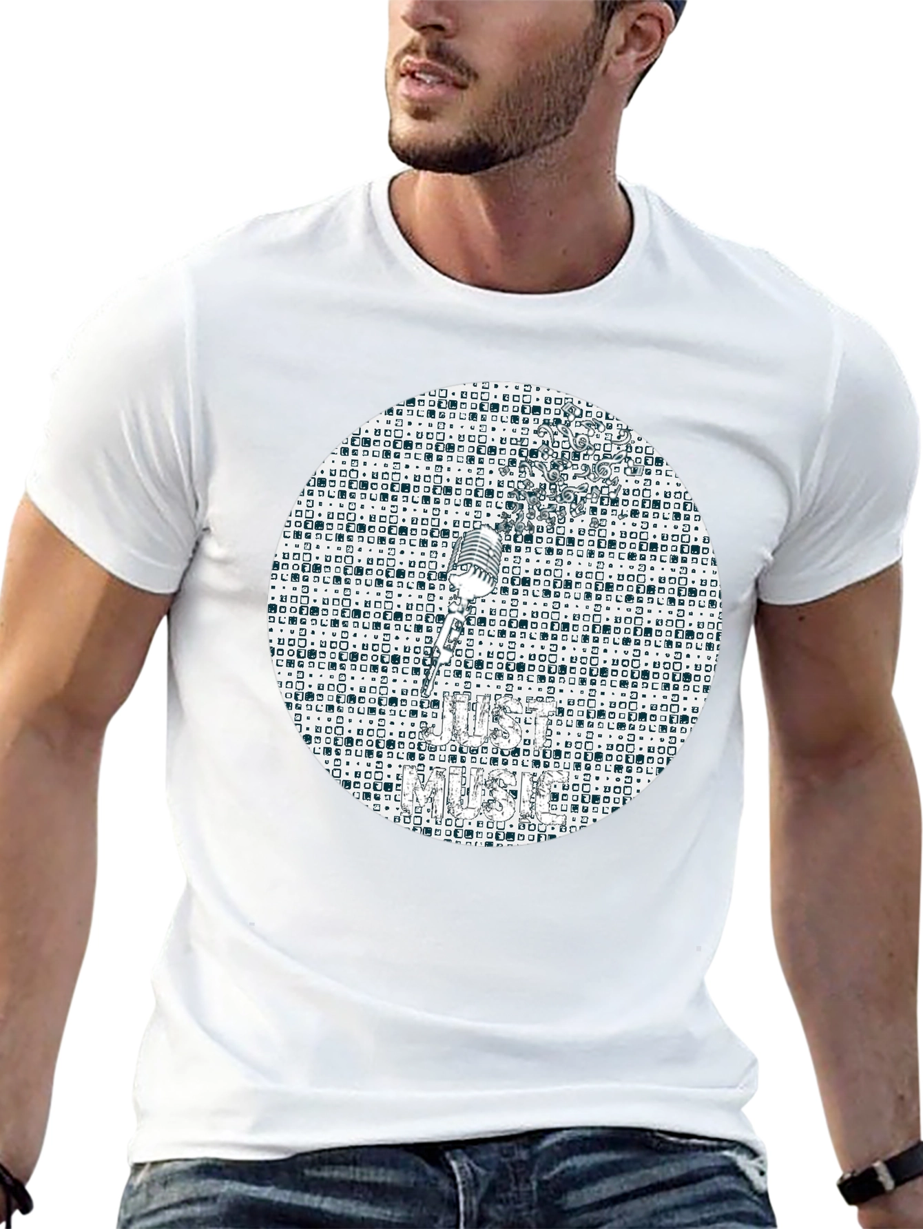 Retro Music T-Shirt - Classic Mic Design