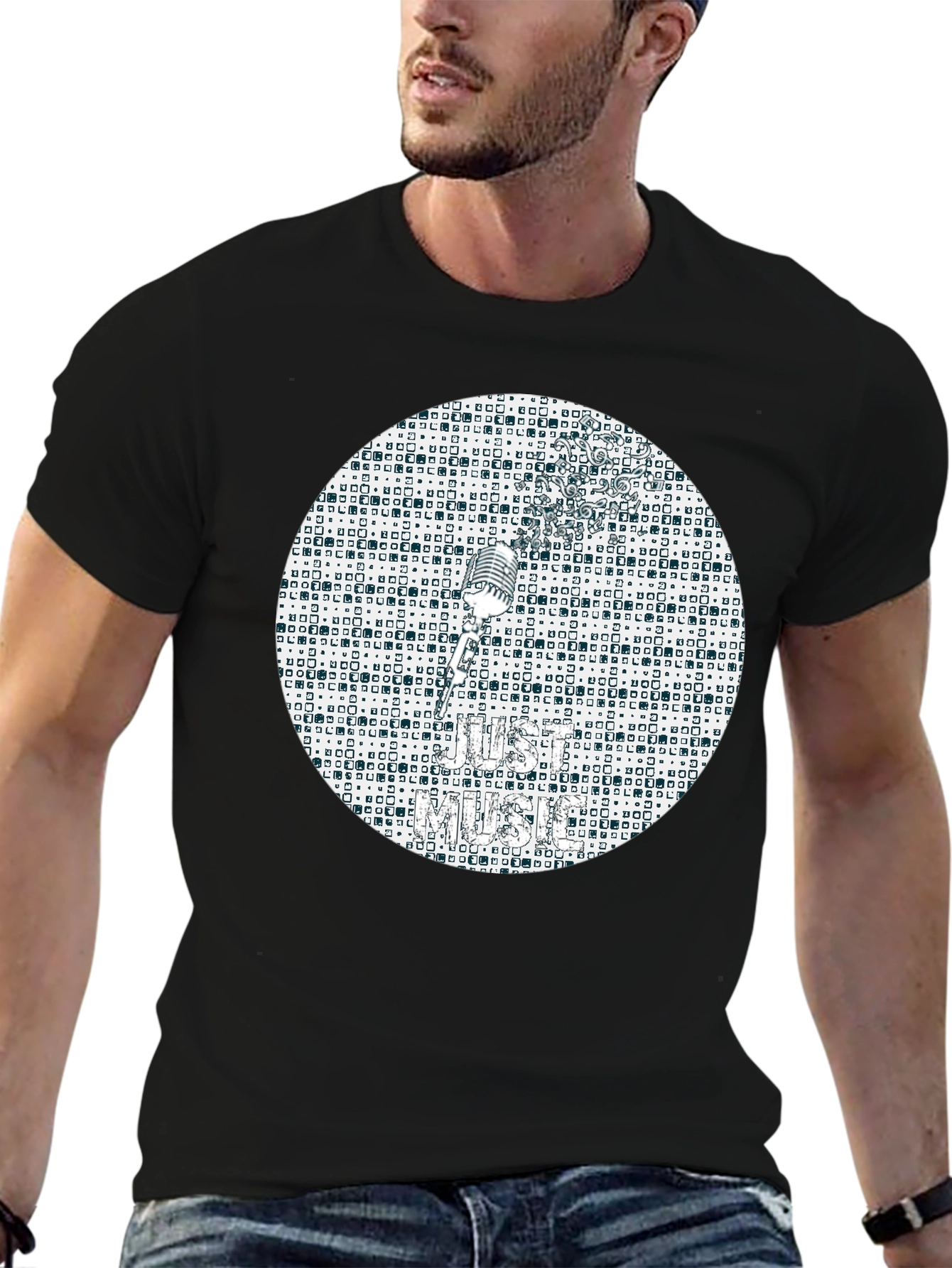 Retro Music T-Shirt - Classic Mic Design