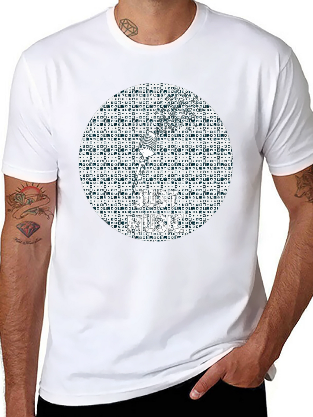 Retro Music T-Shirt - Classic Mic Design