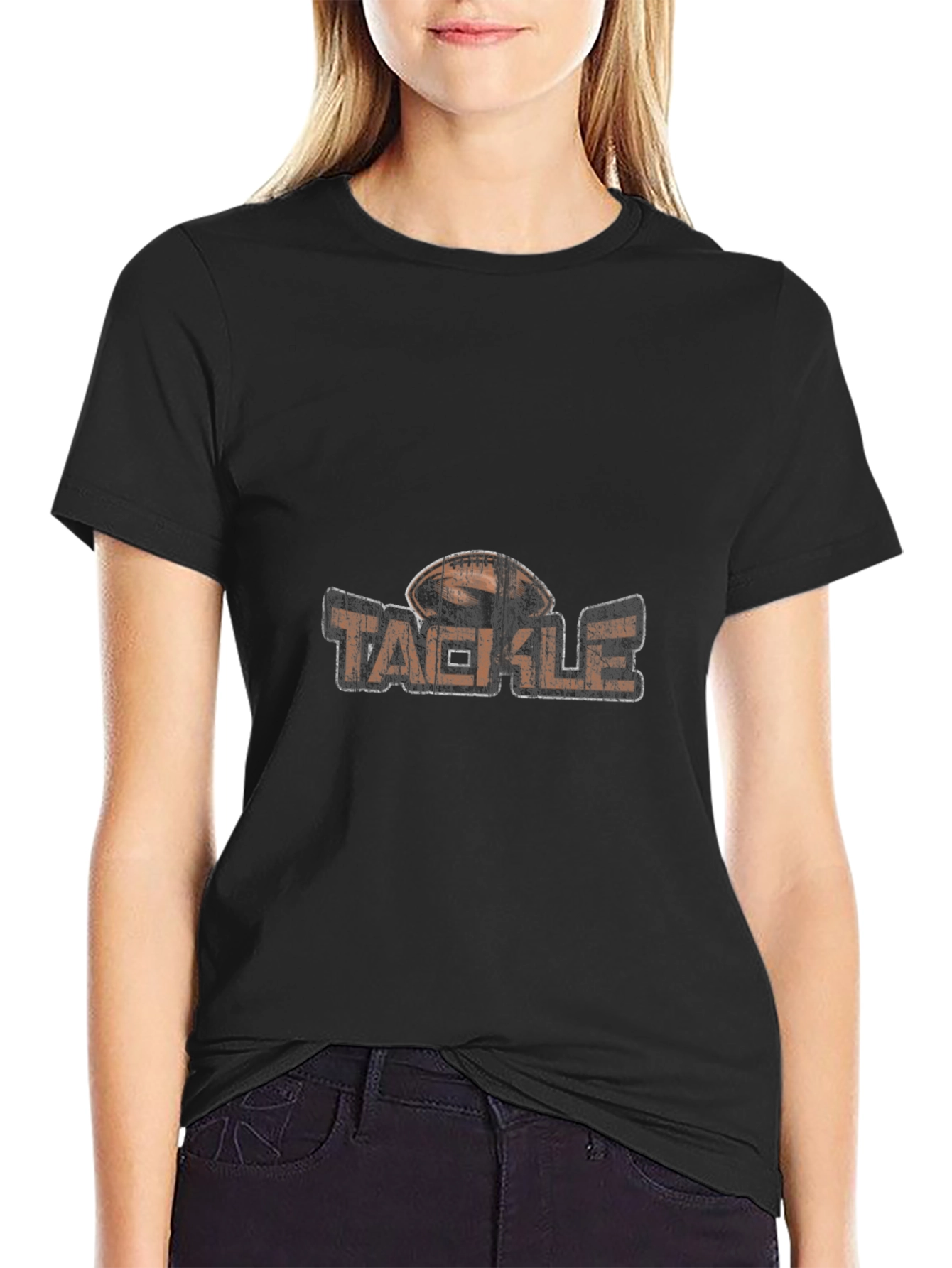 Tackle Football Graphic T-Shirt - Sports Fan Apparel
