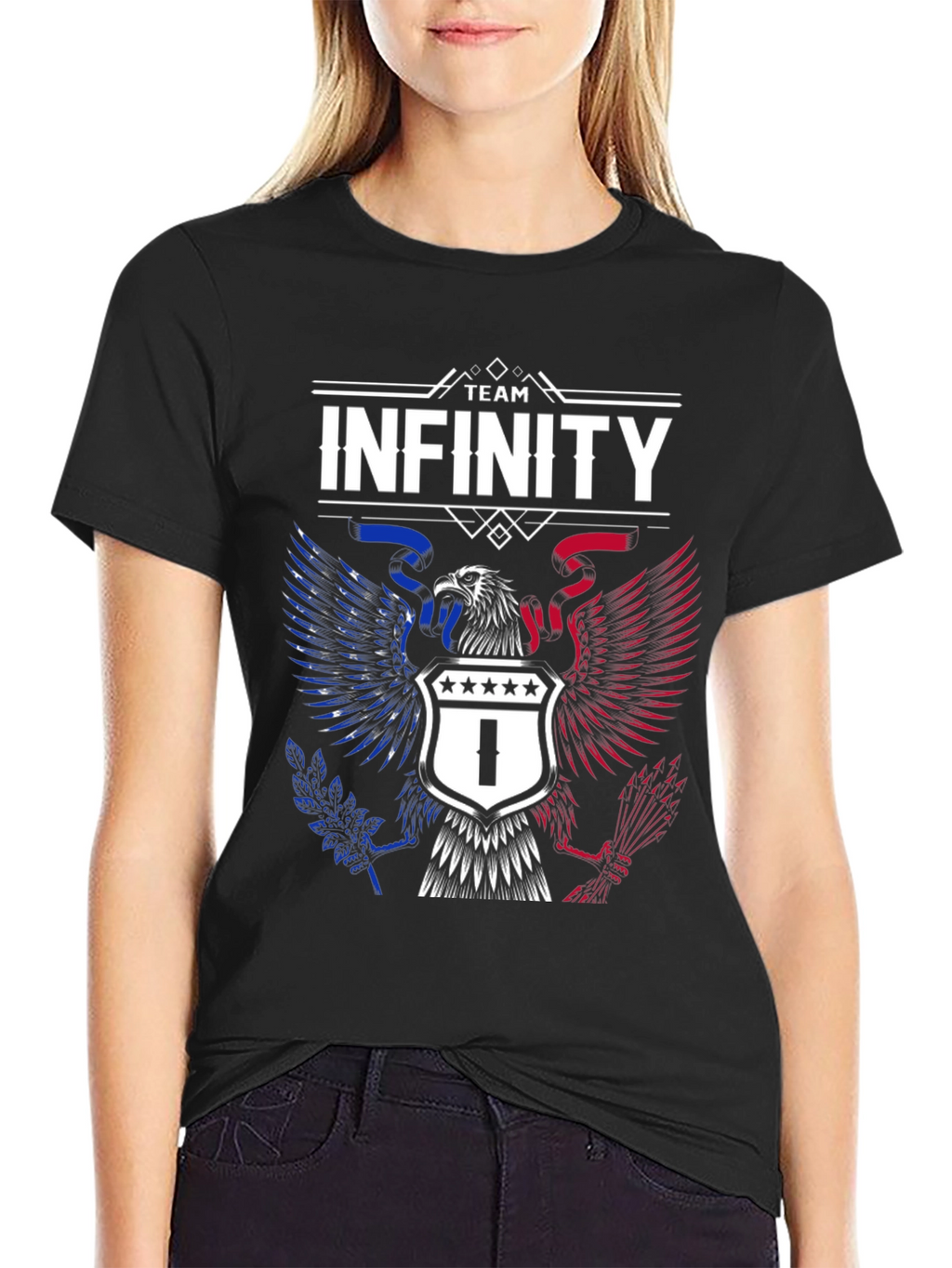 Team Infinity Eagle Graphic Tee - Patriotic Style