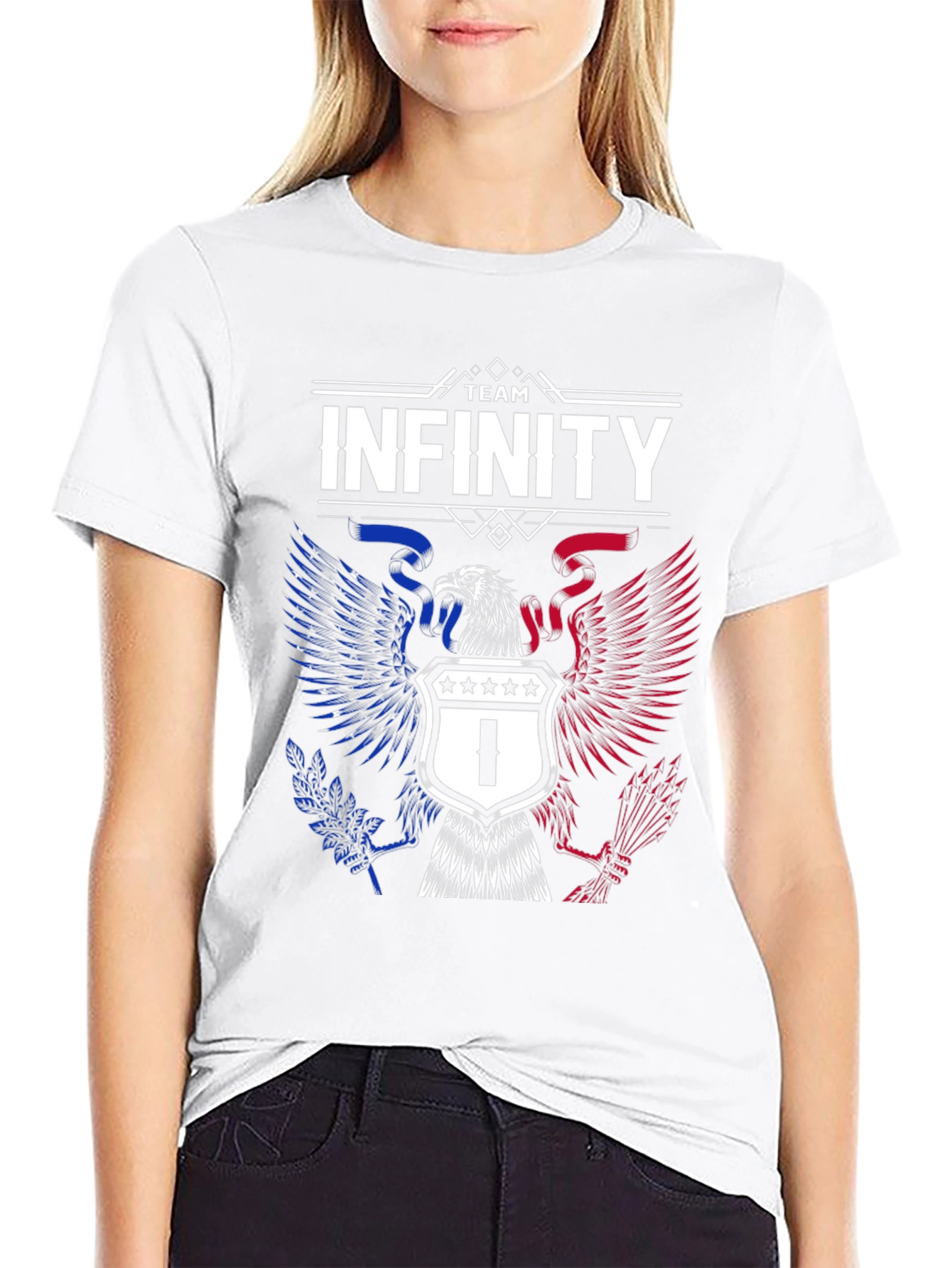Team Infinity Eagle Graphic Tee - Patriotic Style