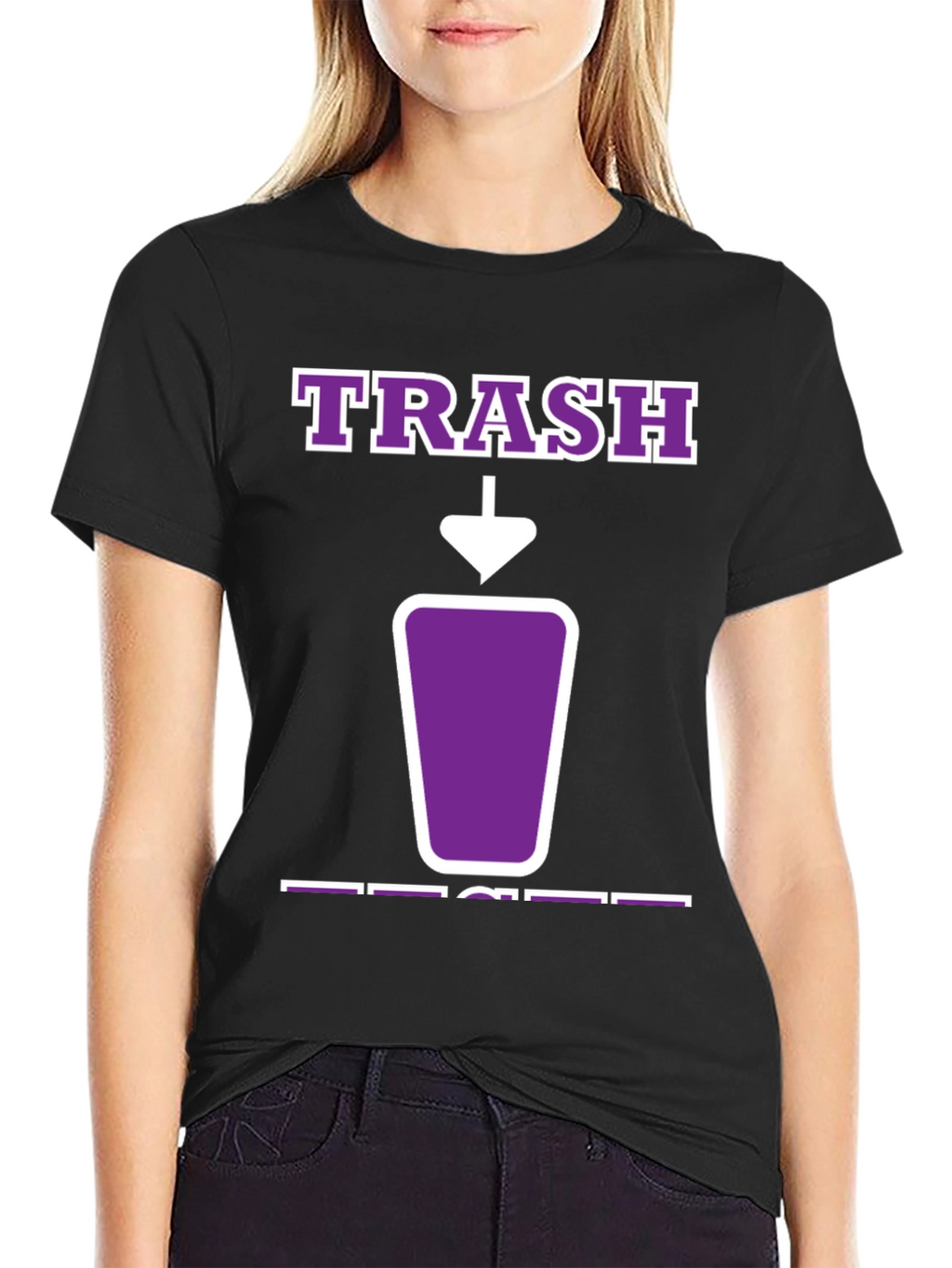 Trash T-Shirt - Purple Graphic Tee