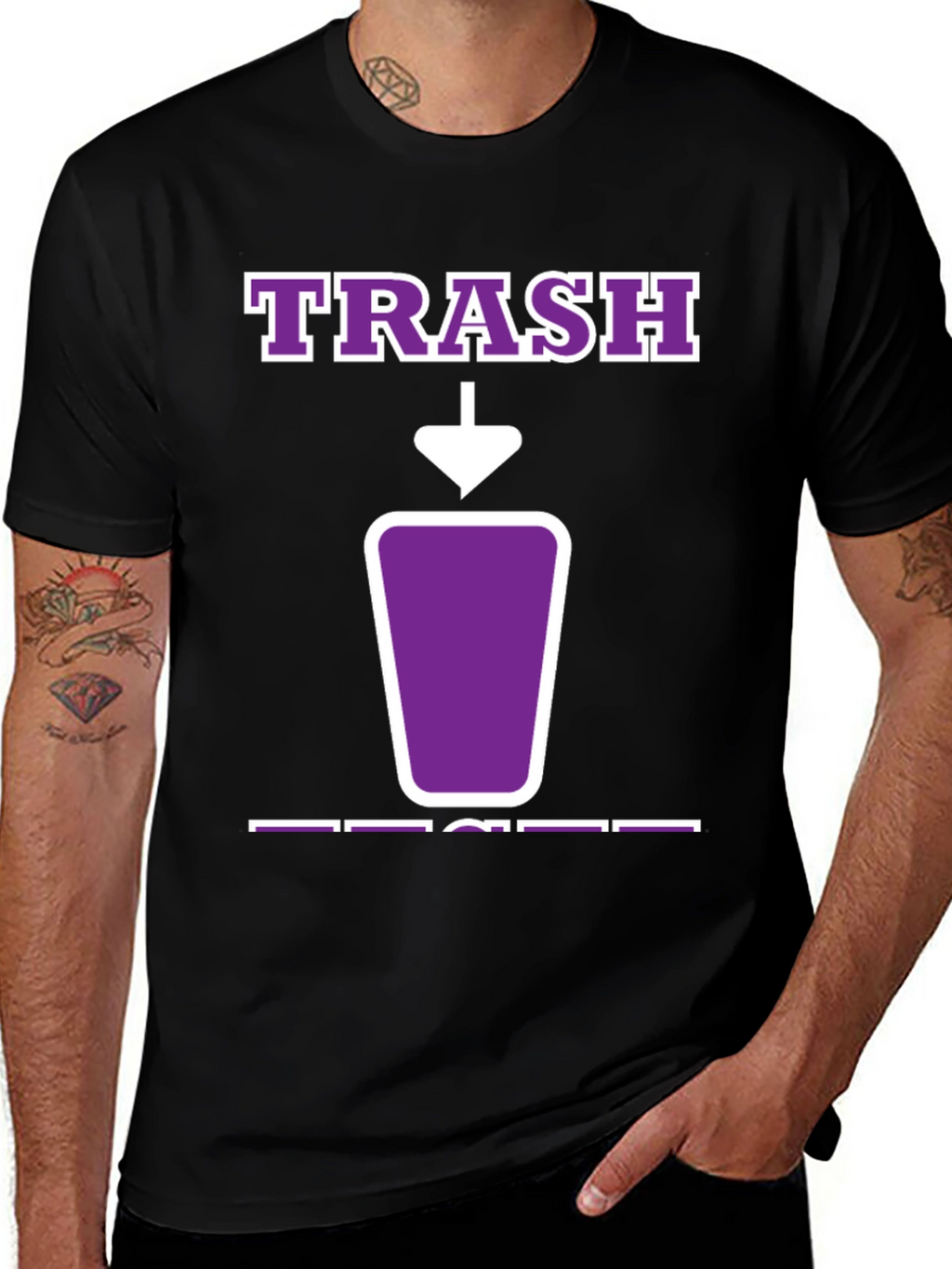 Trash T-Shirt - Purple Graphic Tee