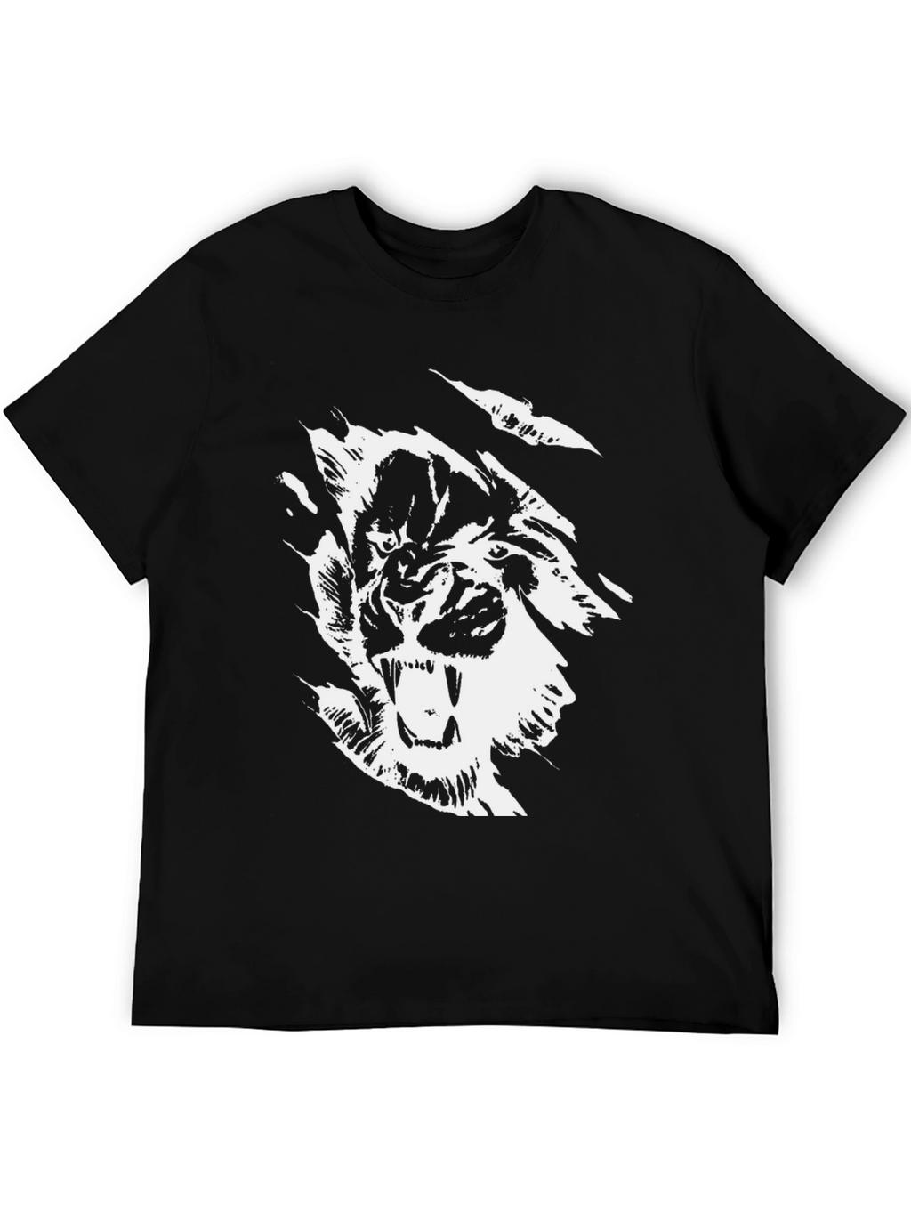 Black Graphic Tee - Roaring Tiger Design