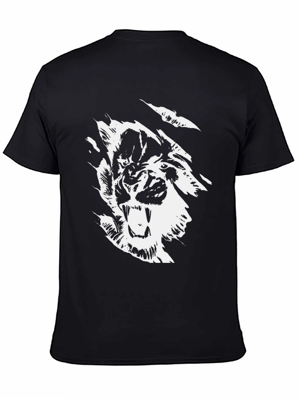 Black Graphic Tee - Roaring Tiger Design