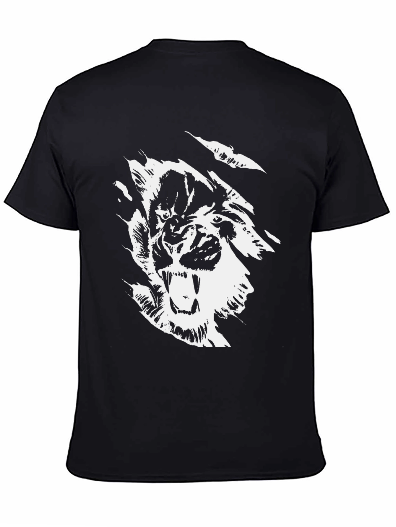 Black Graphic Tee - Roaring Tiger Design