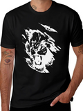 Black Graphic Tee - Roaring Tiger Design