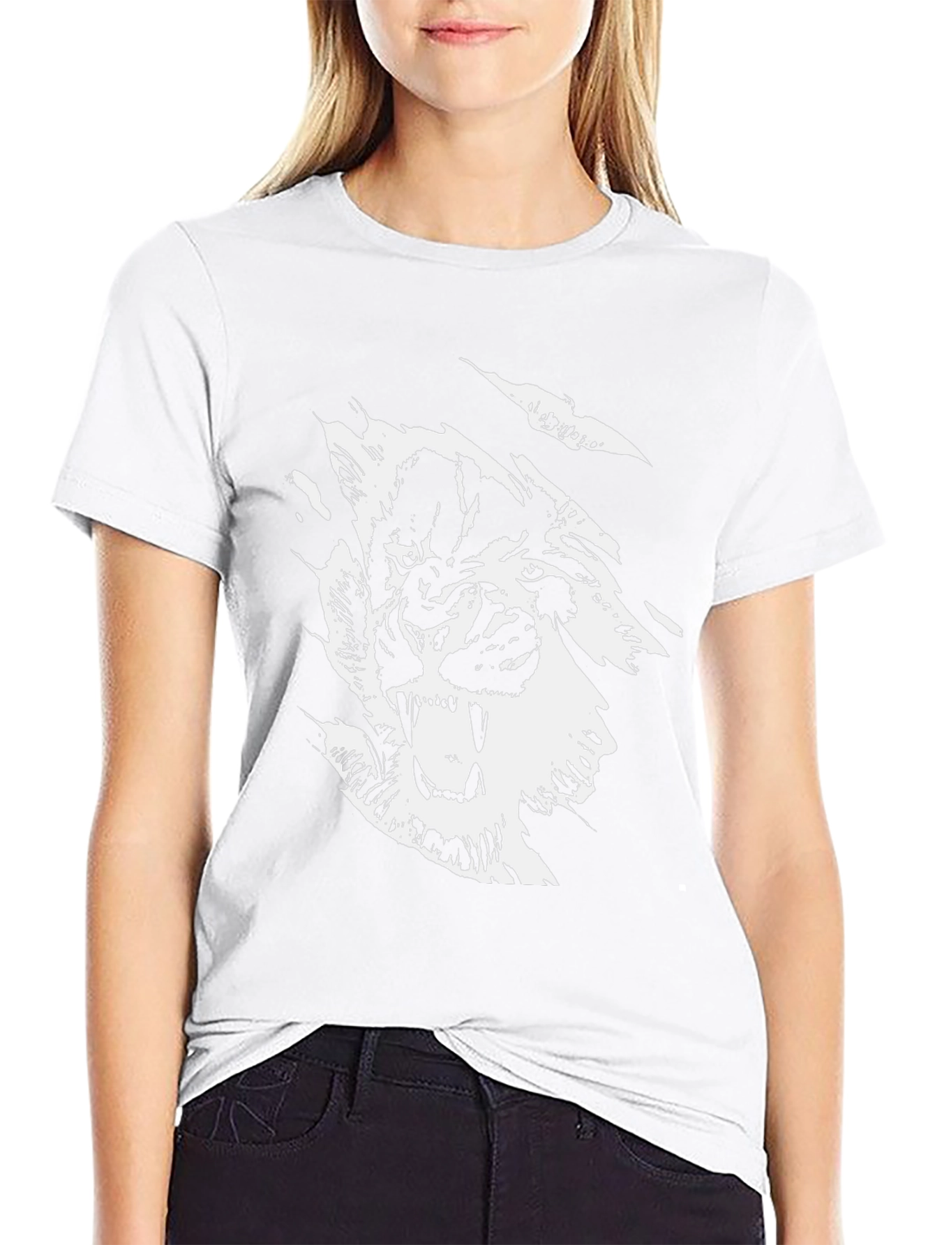 Black Graphic Tee - Roaring Tiger Design