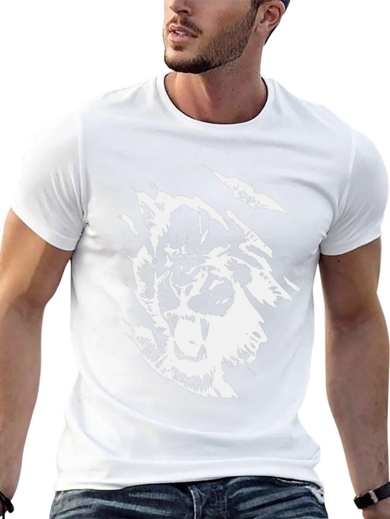 Black Graphic Tee - Roaring Tiger Design