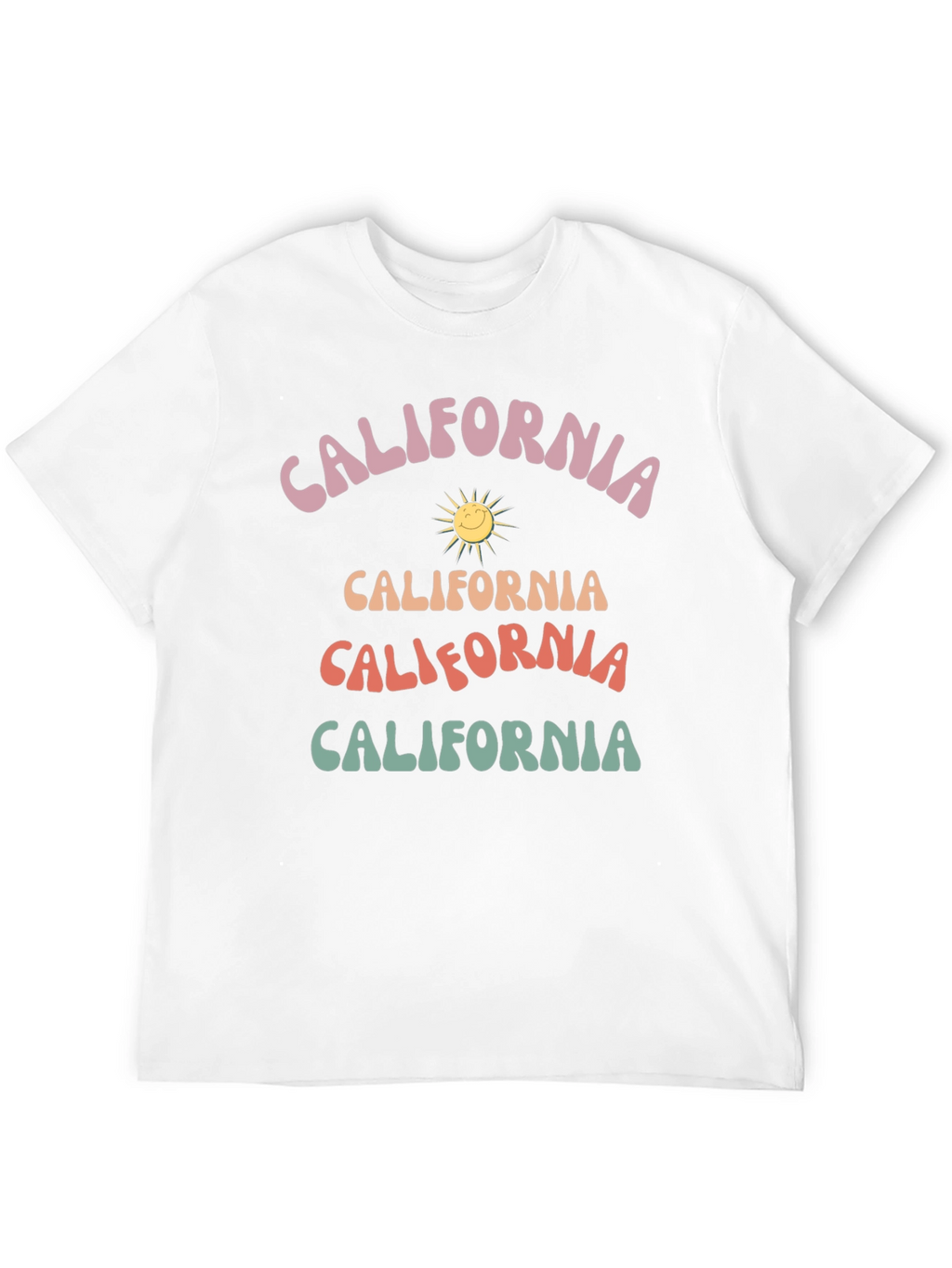 Retro California Graphic Tee - Black