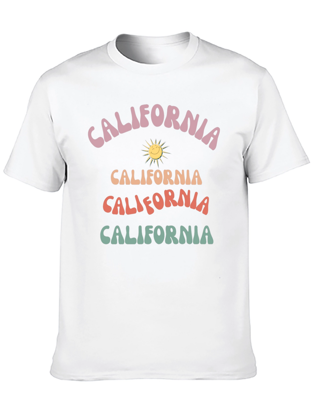 Retro California Graphic Tee - Black