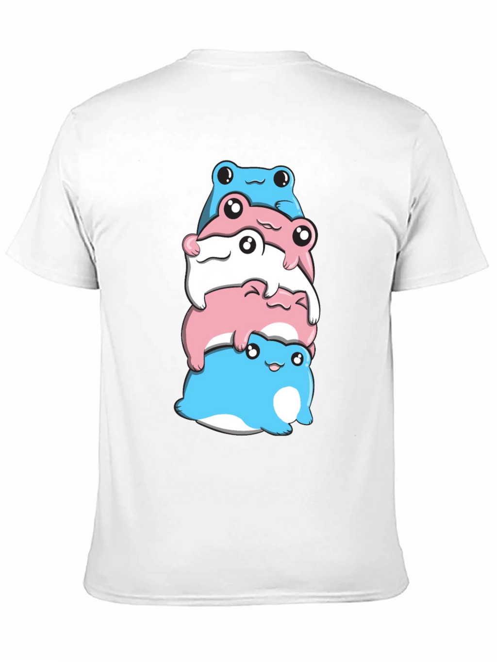 Stacked Transgender Pride Frogs Graphic Tee