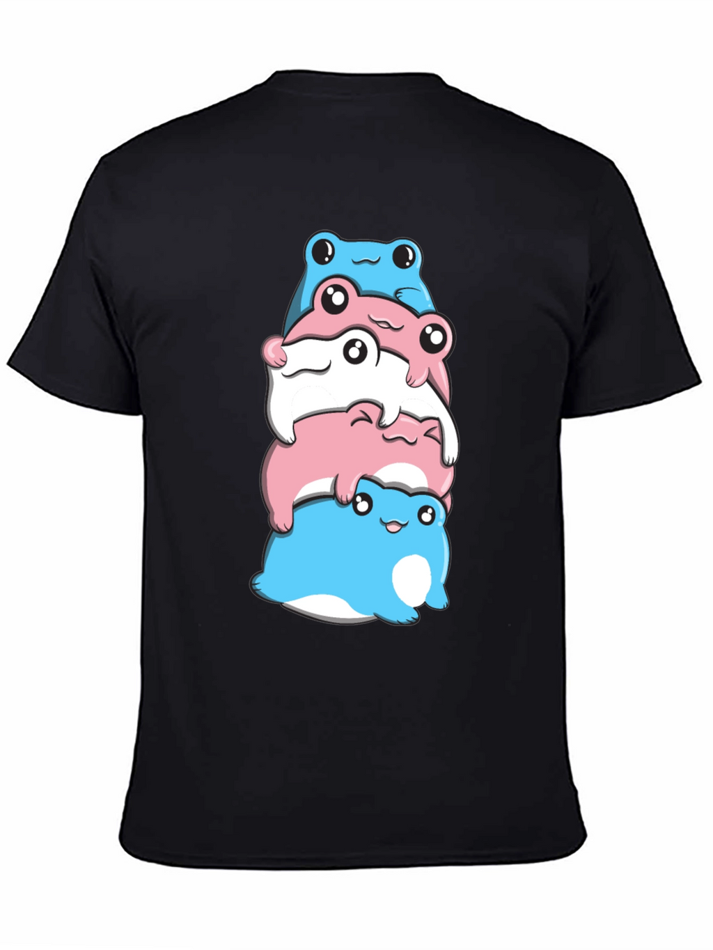 Stacked Transgender Pride Frogs Graphic Tee