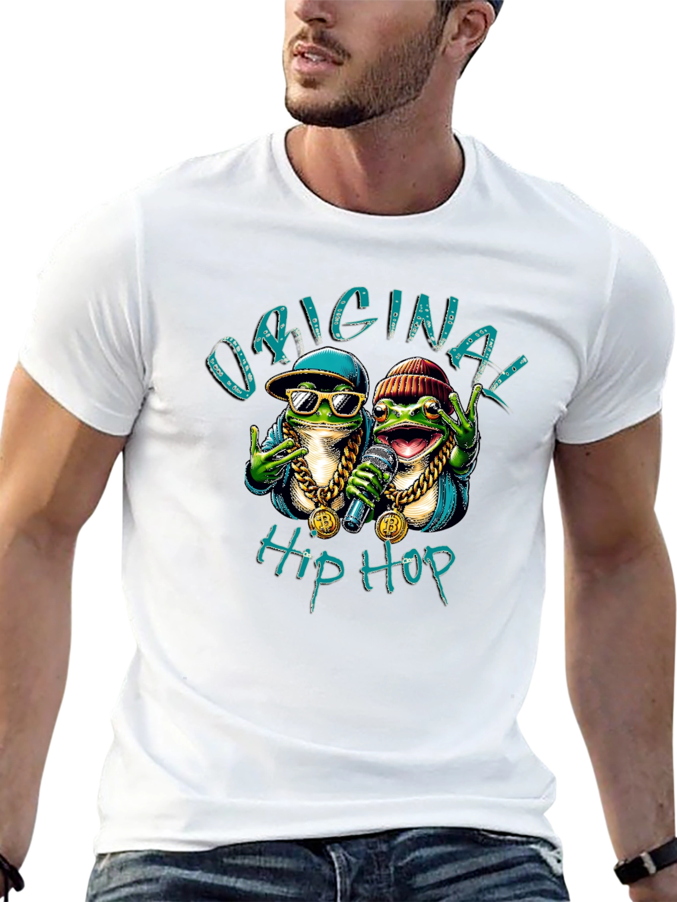Original Hip Hop Frog Graphic T-Shirt