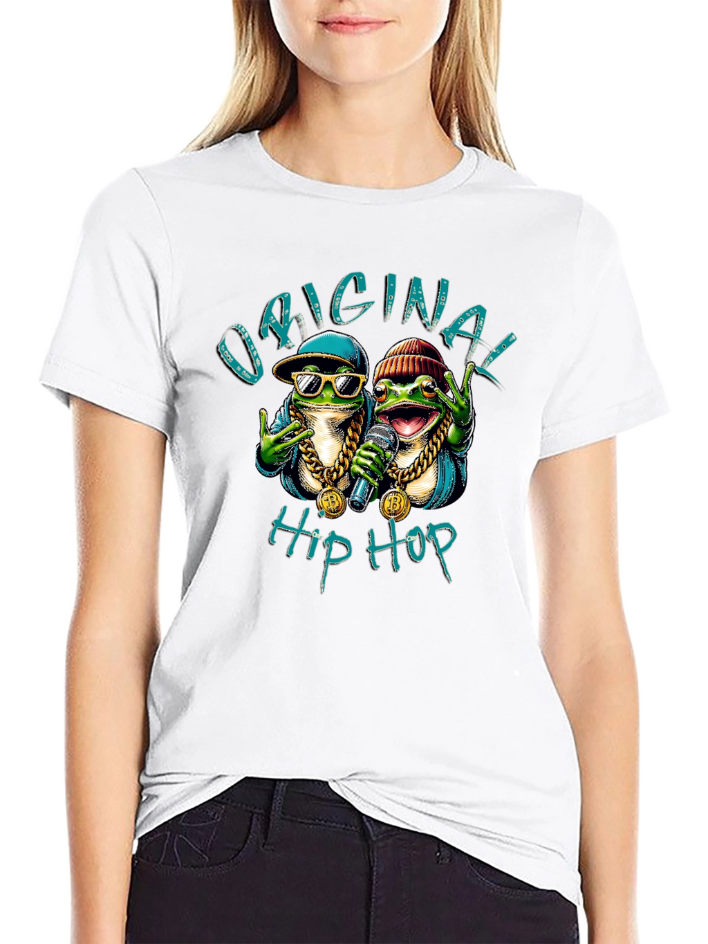 Original Hip Hop Frog Graphic T-Shirt