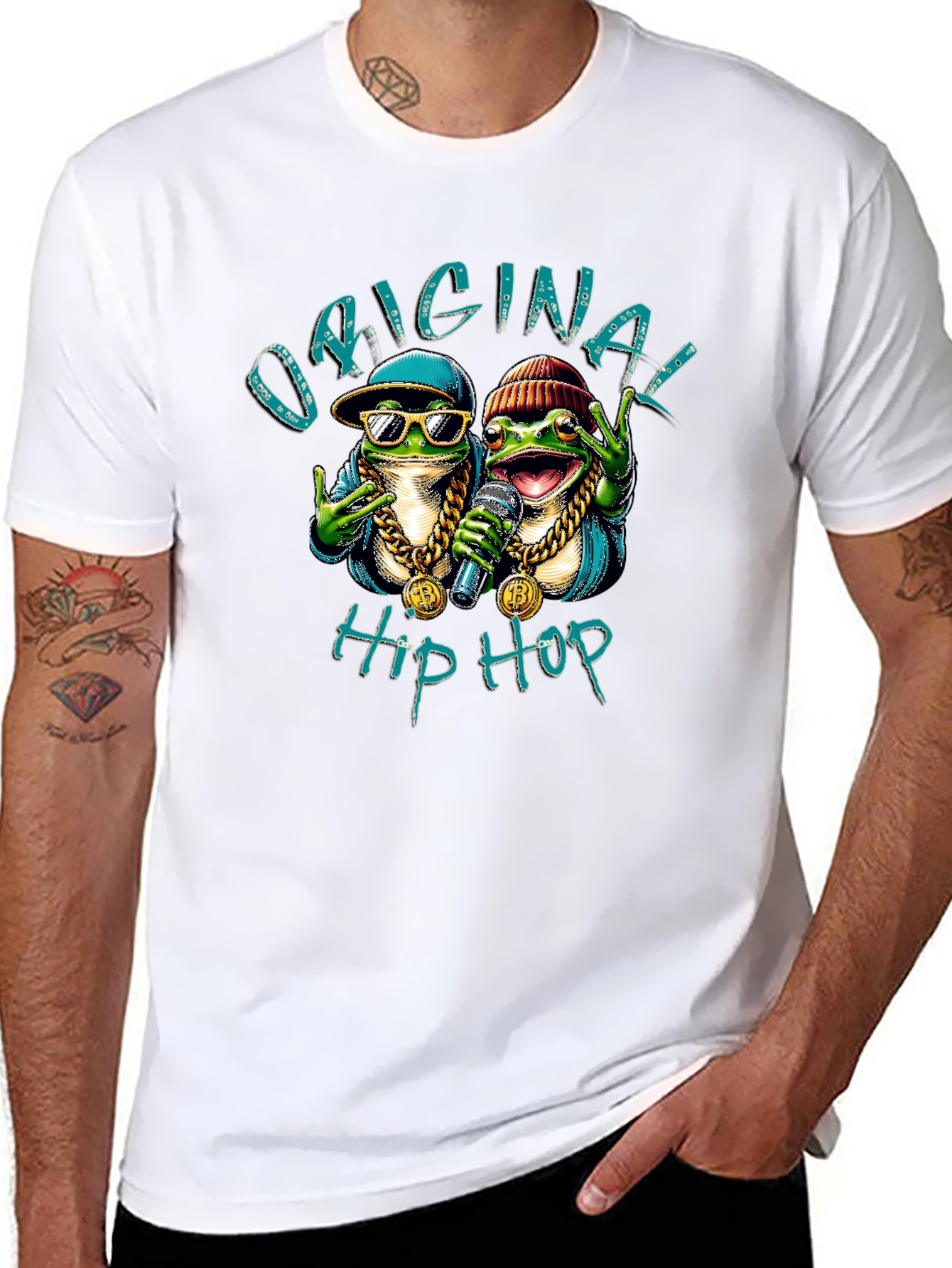Original Hip Hop Frog Graphic T-Shirt