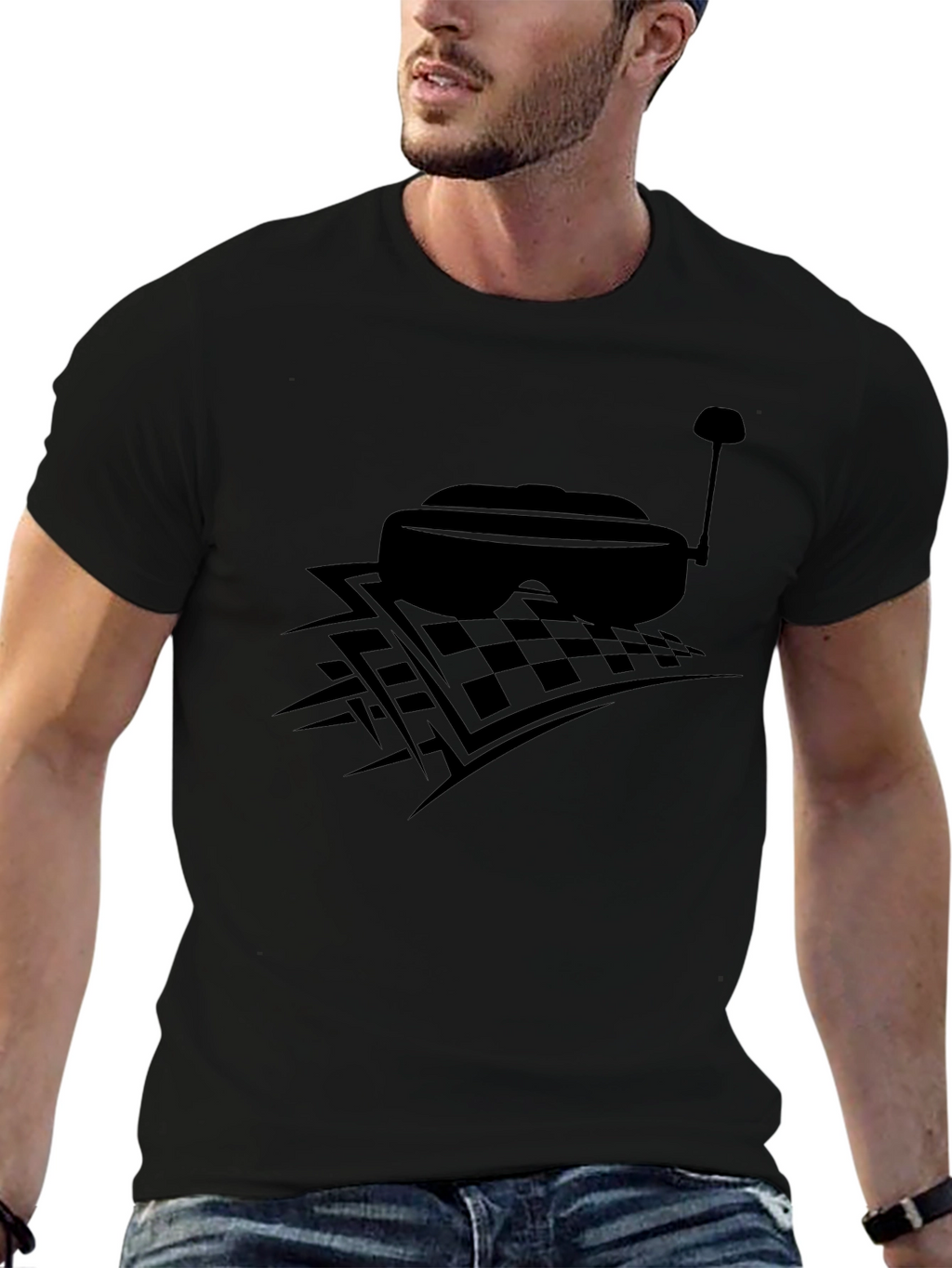 FPV Racing Drone Goggles T-Shirt - Black