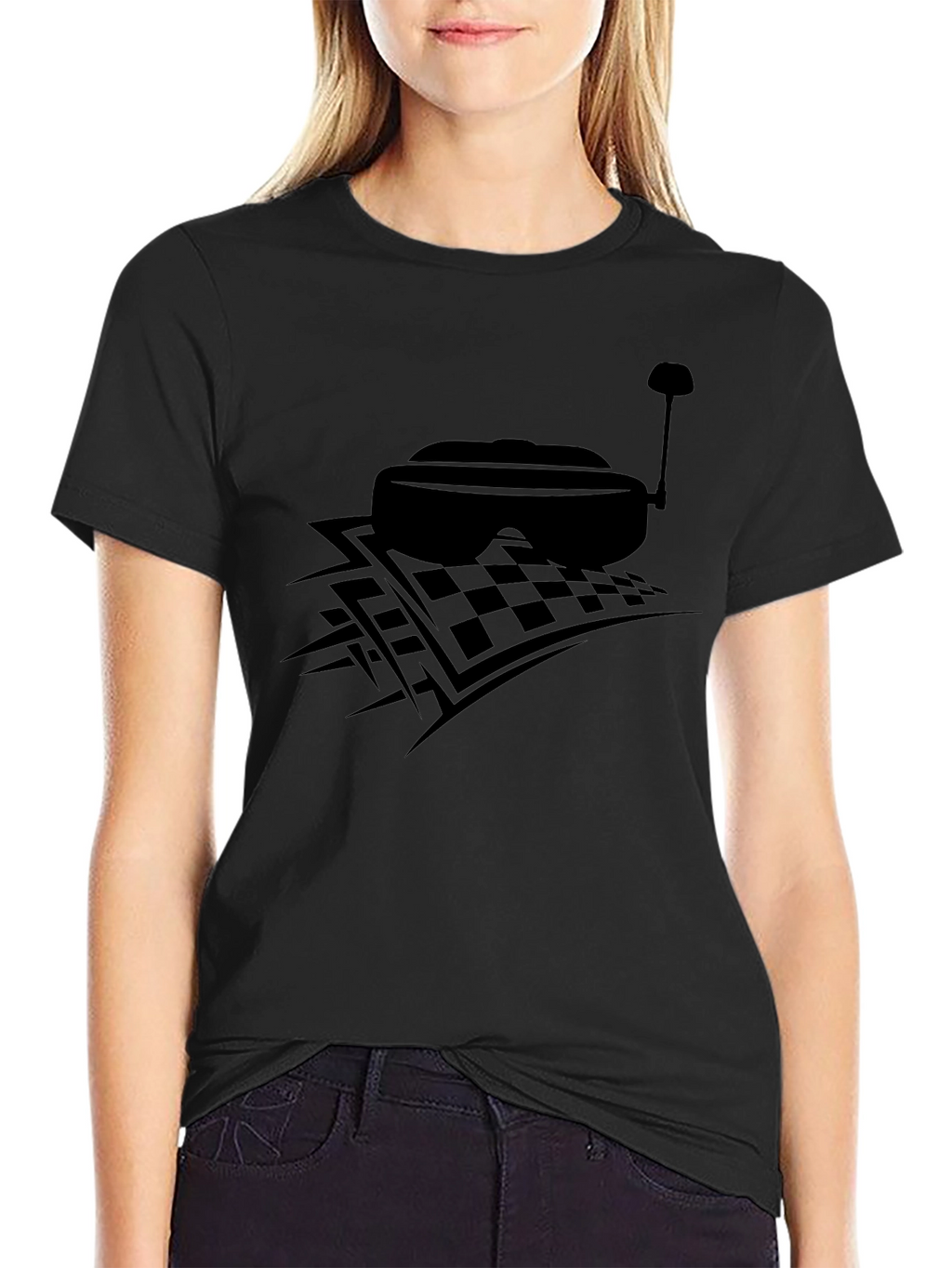 FPV Racing Drone Goggles T-Shirt - Black