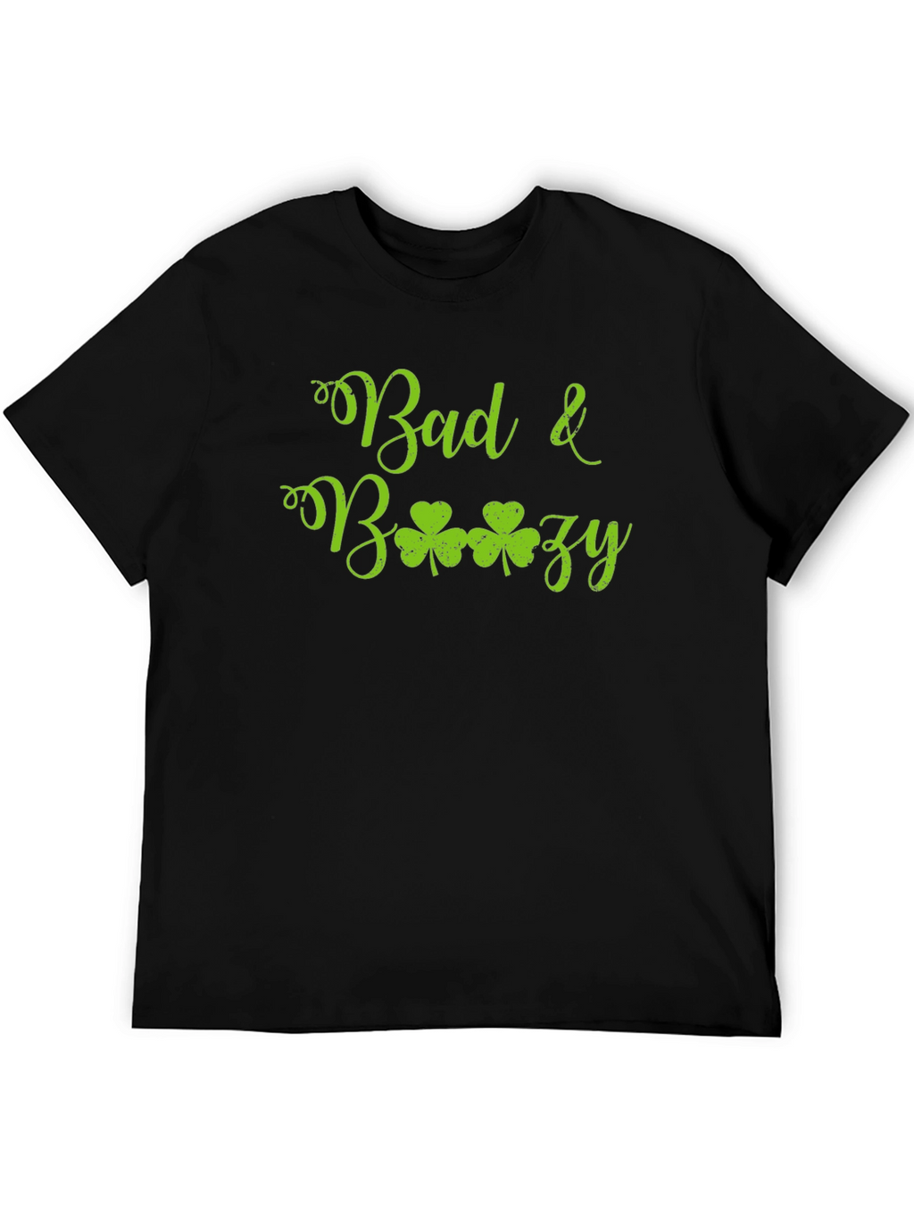 Bad & Boozy Shamrock Graphic T-Shirt