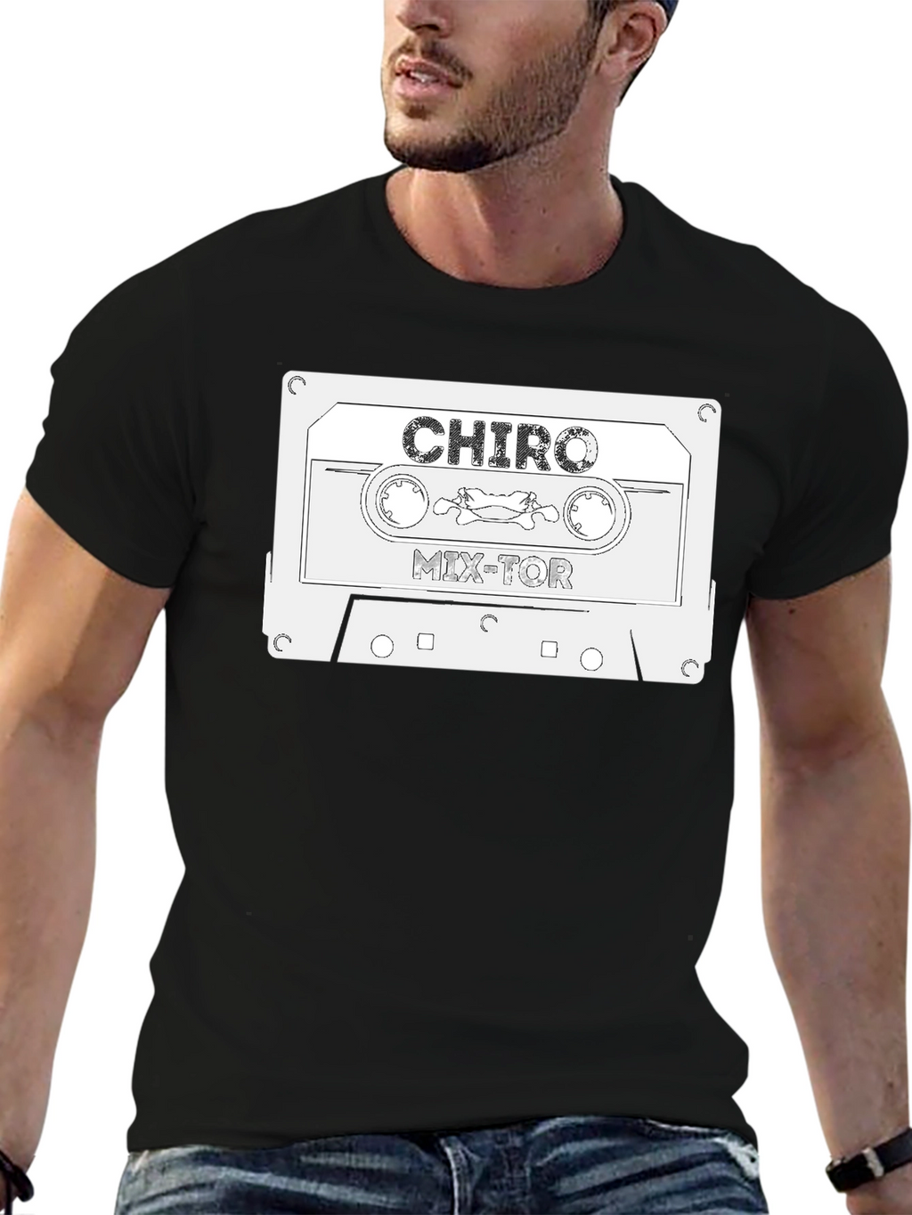 Retro CHIRO Mix-Tor Cassette Tape Graphic T-Shirt