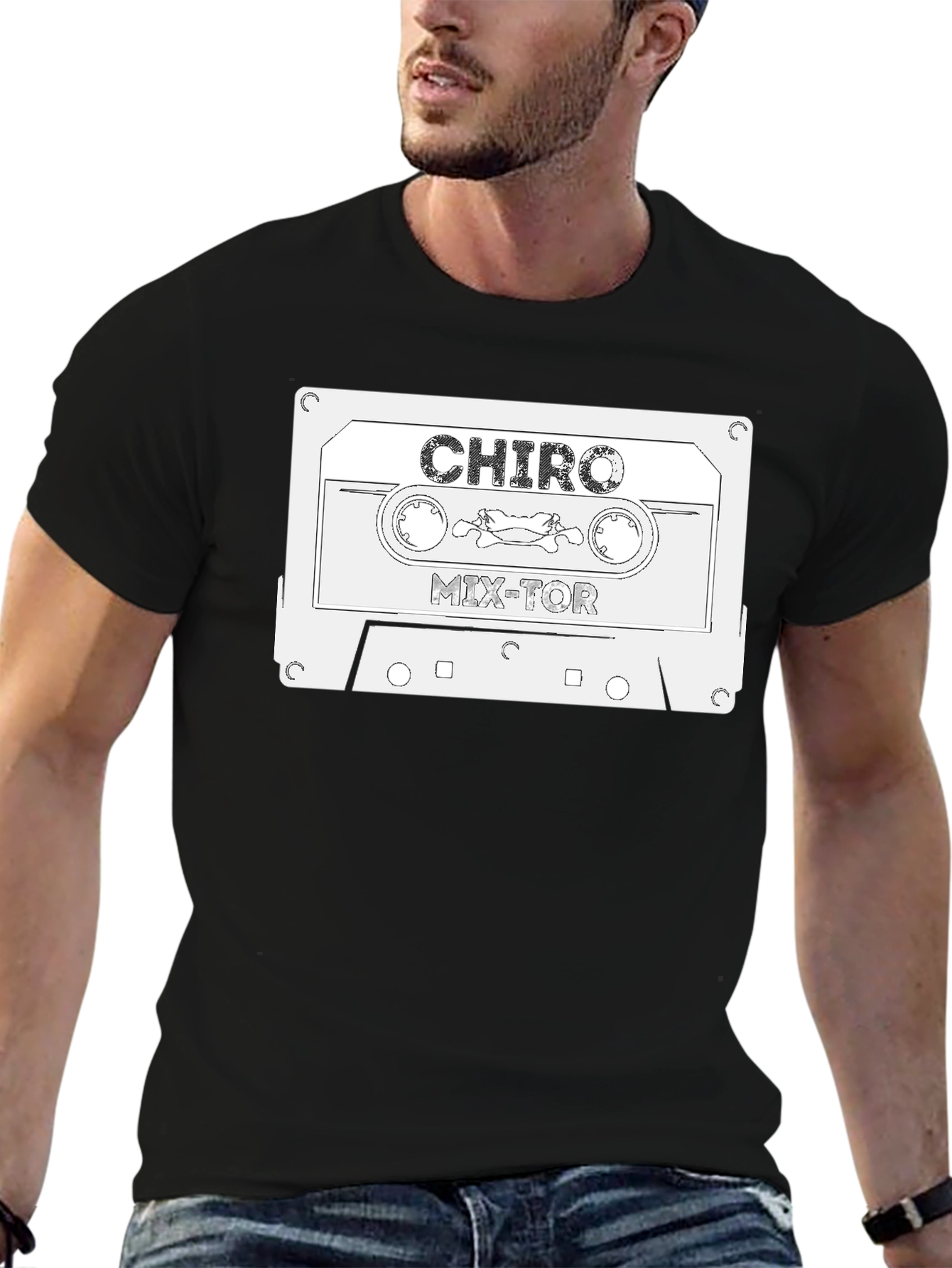 Retro CHIRO Mix-Tor Cassette Tape Graphic T-Shirt