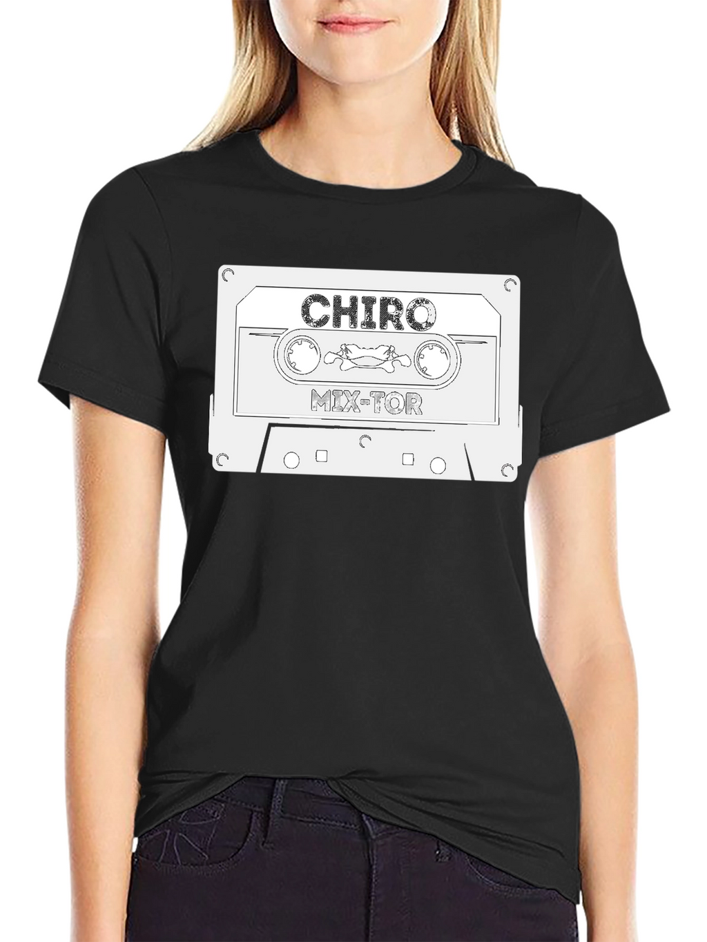 Retro CHIRO Mix-Tor Cassette Tape Graphic T-Shirt