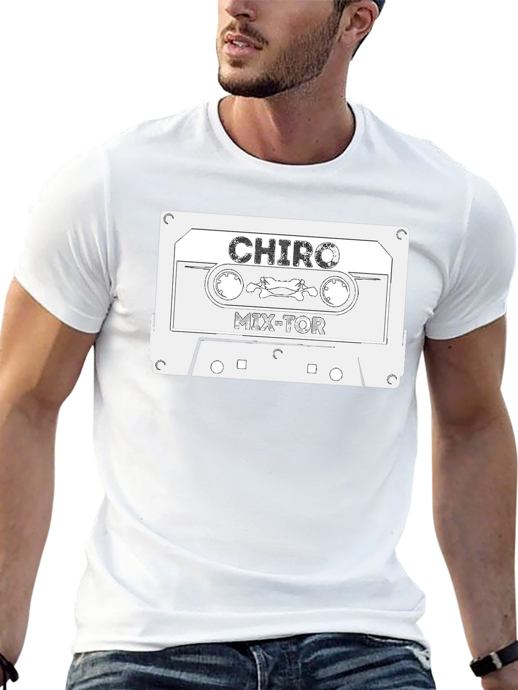 Retro CHIRO Mix-Tor Cassette Tape Graphic T-Shirt