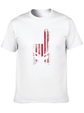 American Flag Deer Silhouette T-Shirt