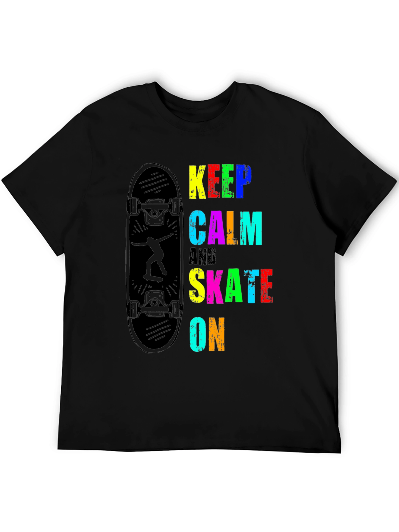 Keep Calm & Skate On Graphic T-Shirt