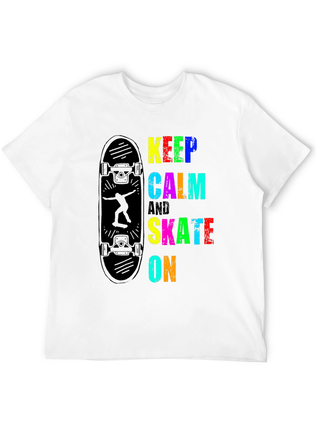 Keep Calm & Skate On Graphic T-Shirt